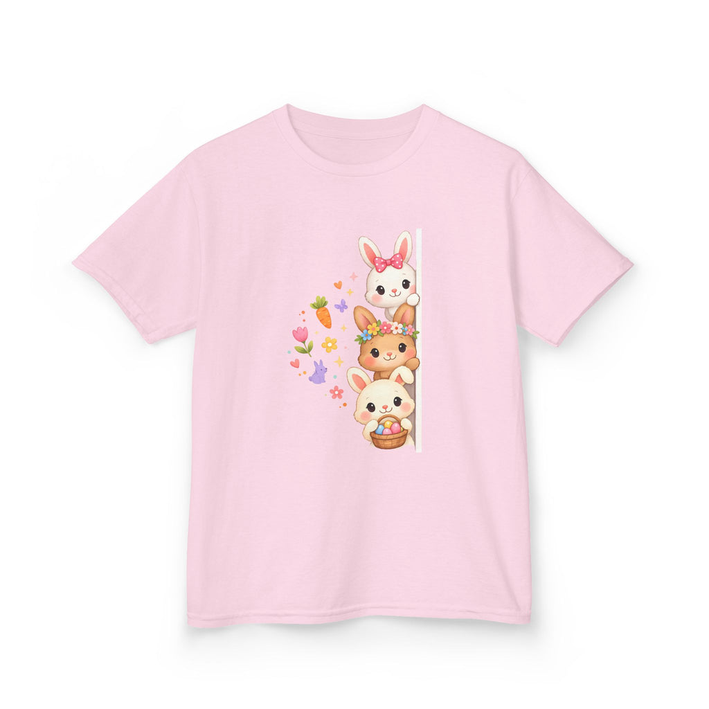 Kids Tee — Cute Stacked Woodland Animals with Bunnies & Squirrel Design