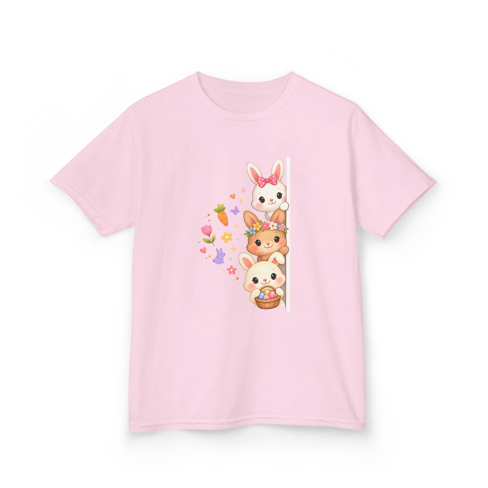 Kids Tee — Cute Stacked Woodland Animals with Bunnies & Squirrel Design
