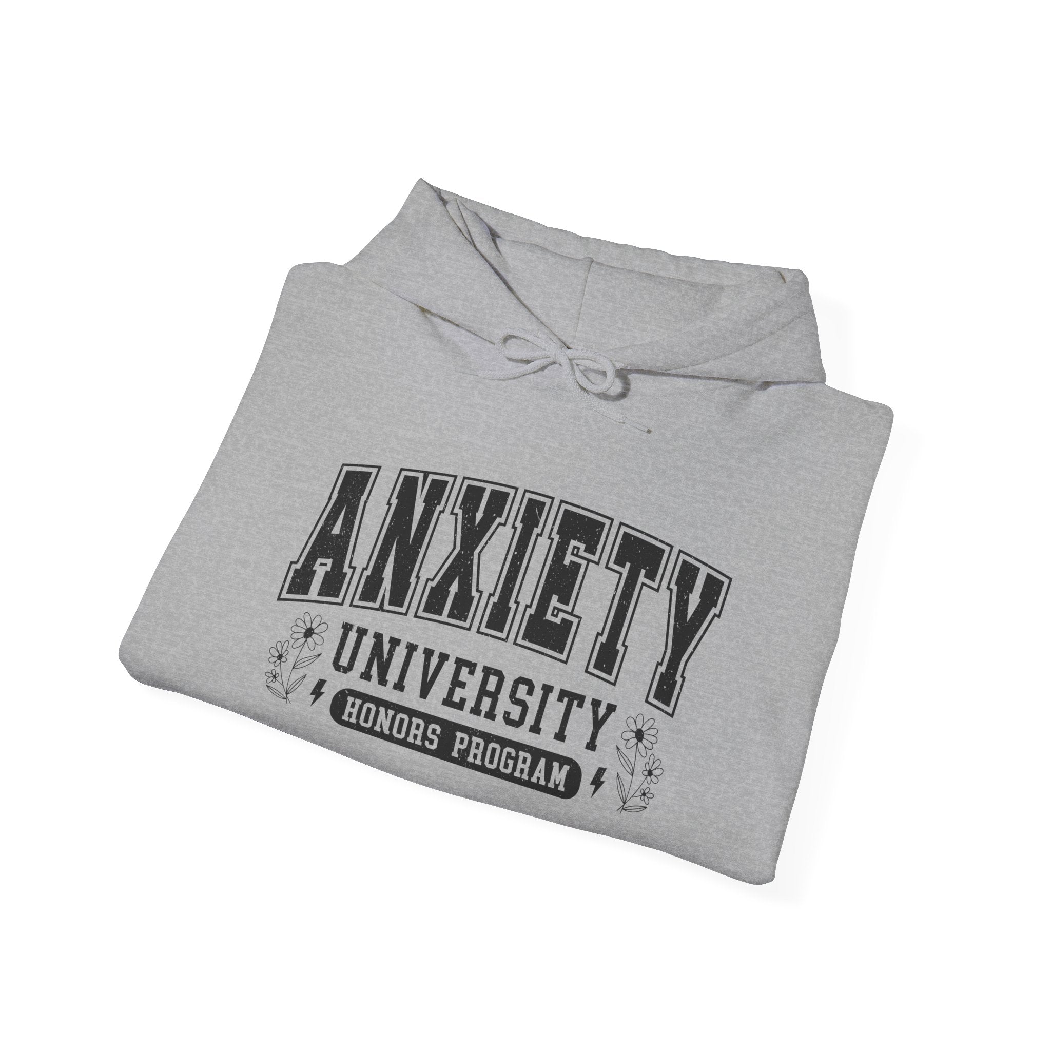 Anxiety University Hoodie — 'Anxiety University Honors Program' Graphic Sweatshirt