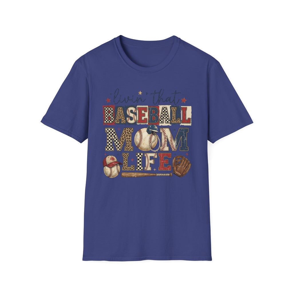 Baseball Mom Life T-Shirt — Livin' That Baseball Mom Life Graphic Tee