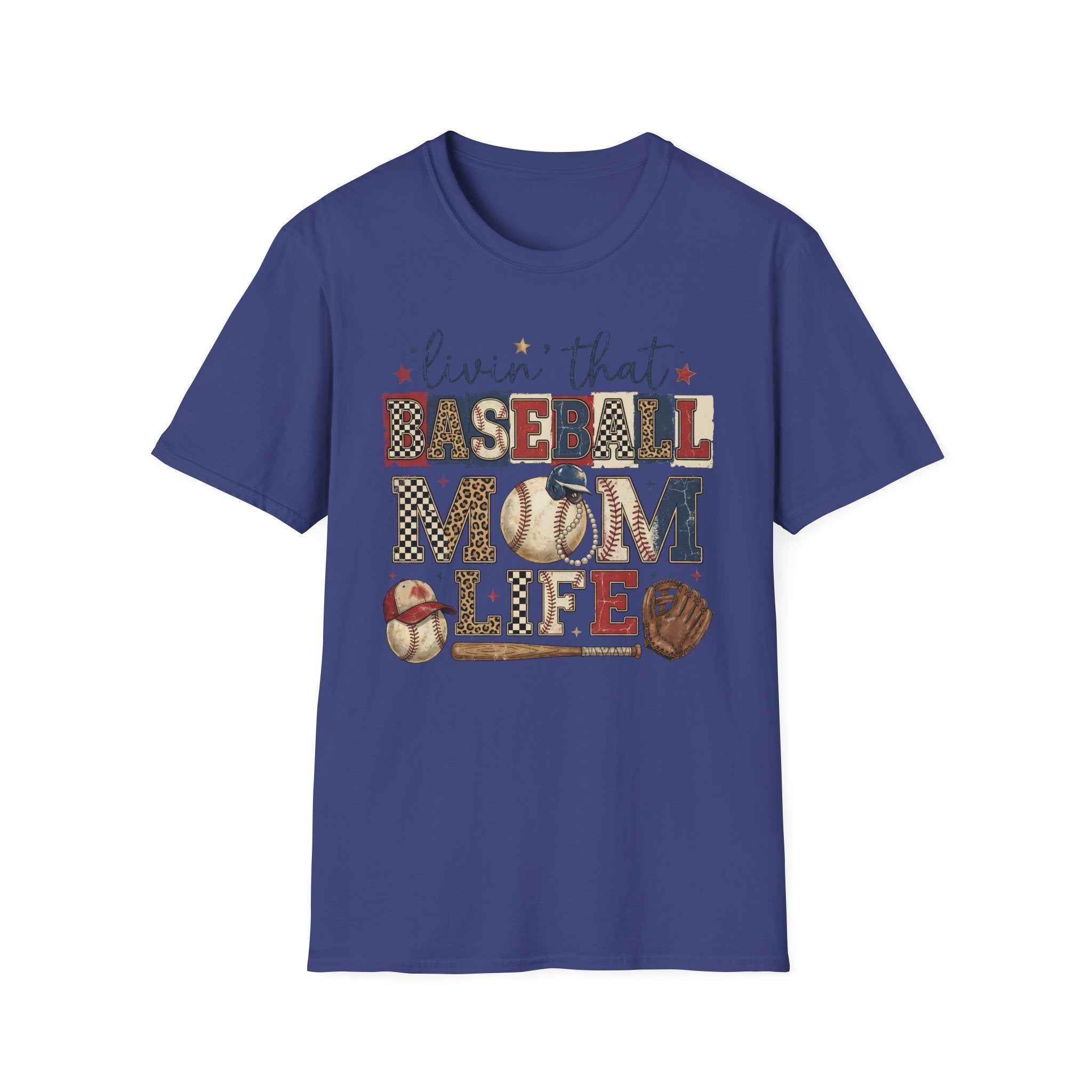 Baseball Mom Life T-Shirt — Livin' That Baseball Mom Life Graphic Tee