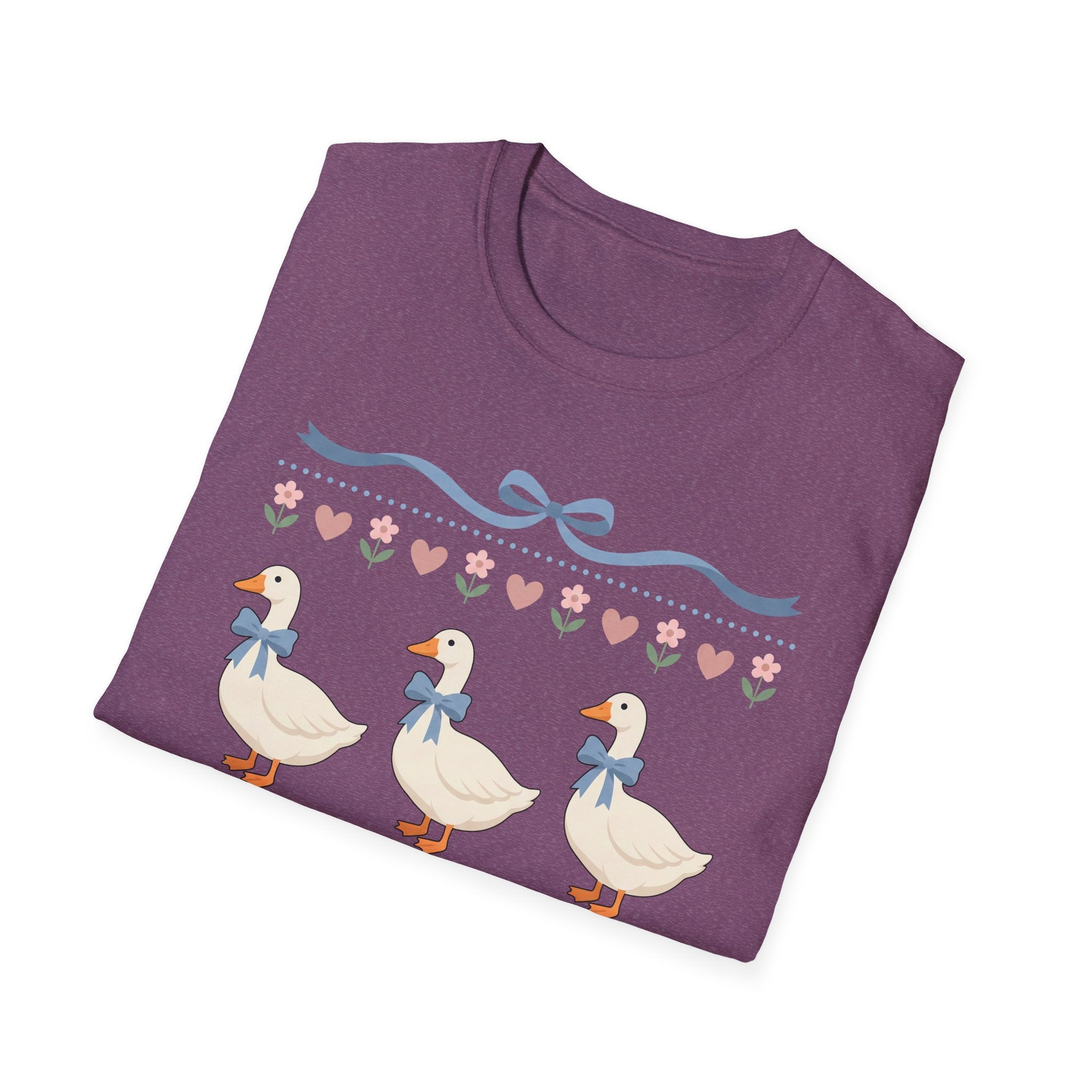 Duck Trio Tee — Cute Pastel Ducks with Bows Spring/Summer Graphic T-Shirt