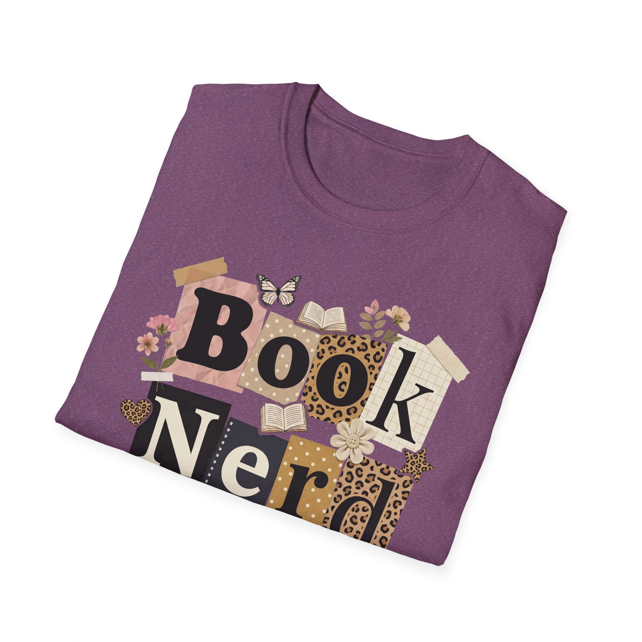 Book Nerd T-Shirt — Vintage Collage Reading Lover Tee