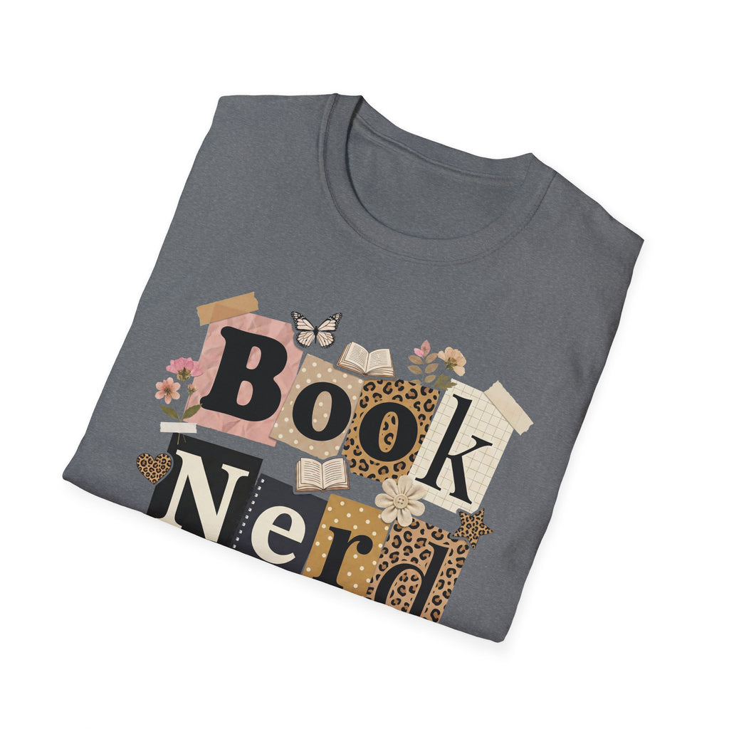 Book Nerd T-Shirt — Vintage Collage Reading Lover Tee