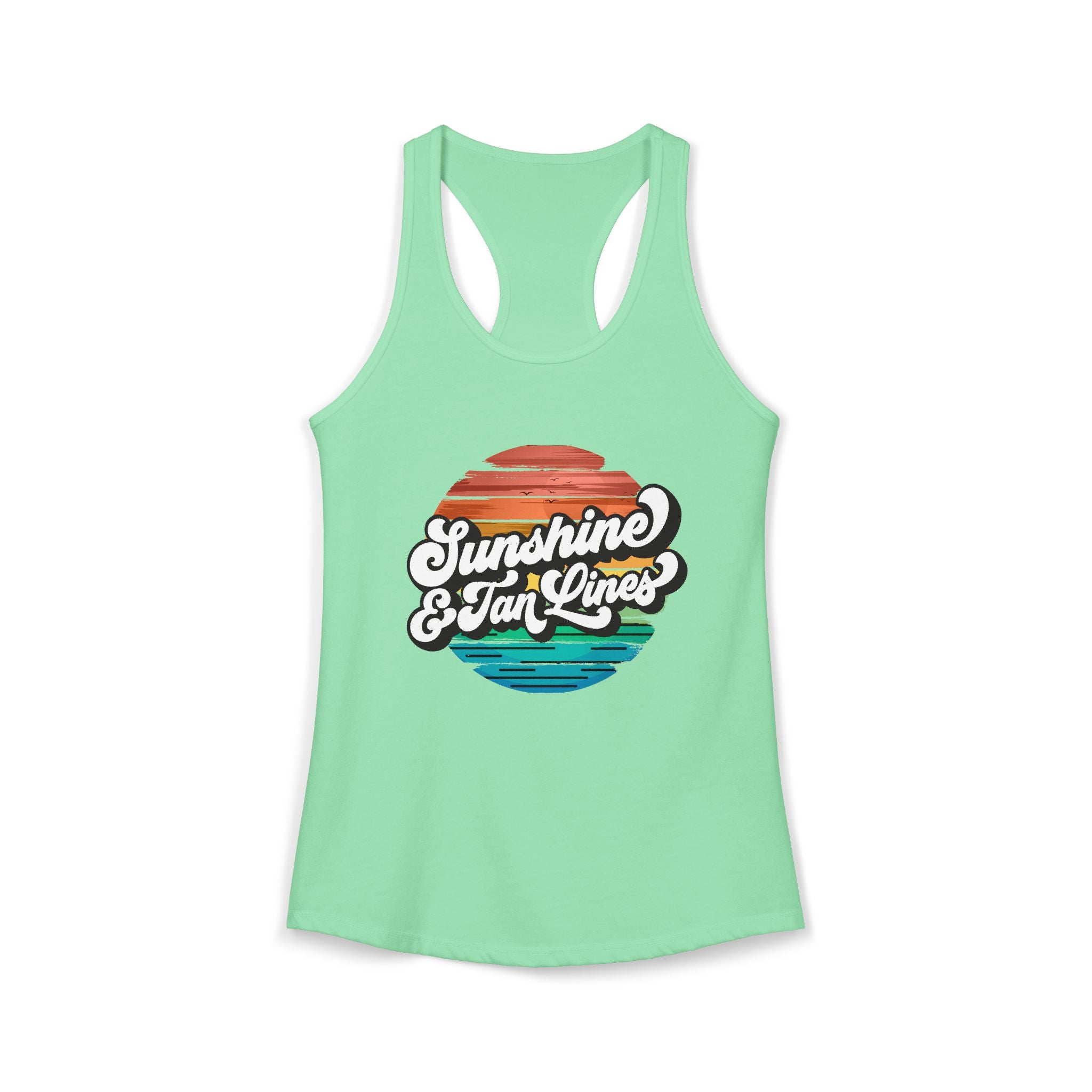 Sunshine & Tan Lines -- Women's Ideal Racerback Tank