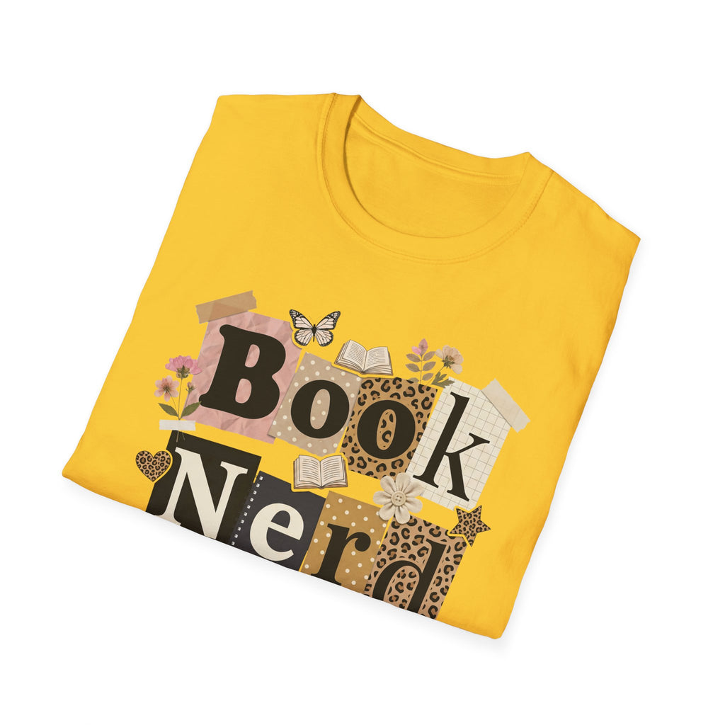 Book Nerd T-Shirt — Vintage Collage Reading Lover Tee
