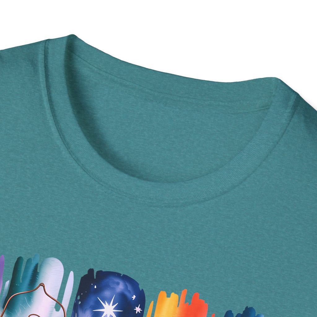 Camping Mode T-Shirt — Watercolor Campfire Lantern Tent Graphic Tee