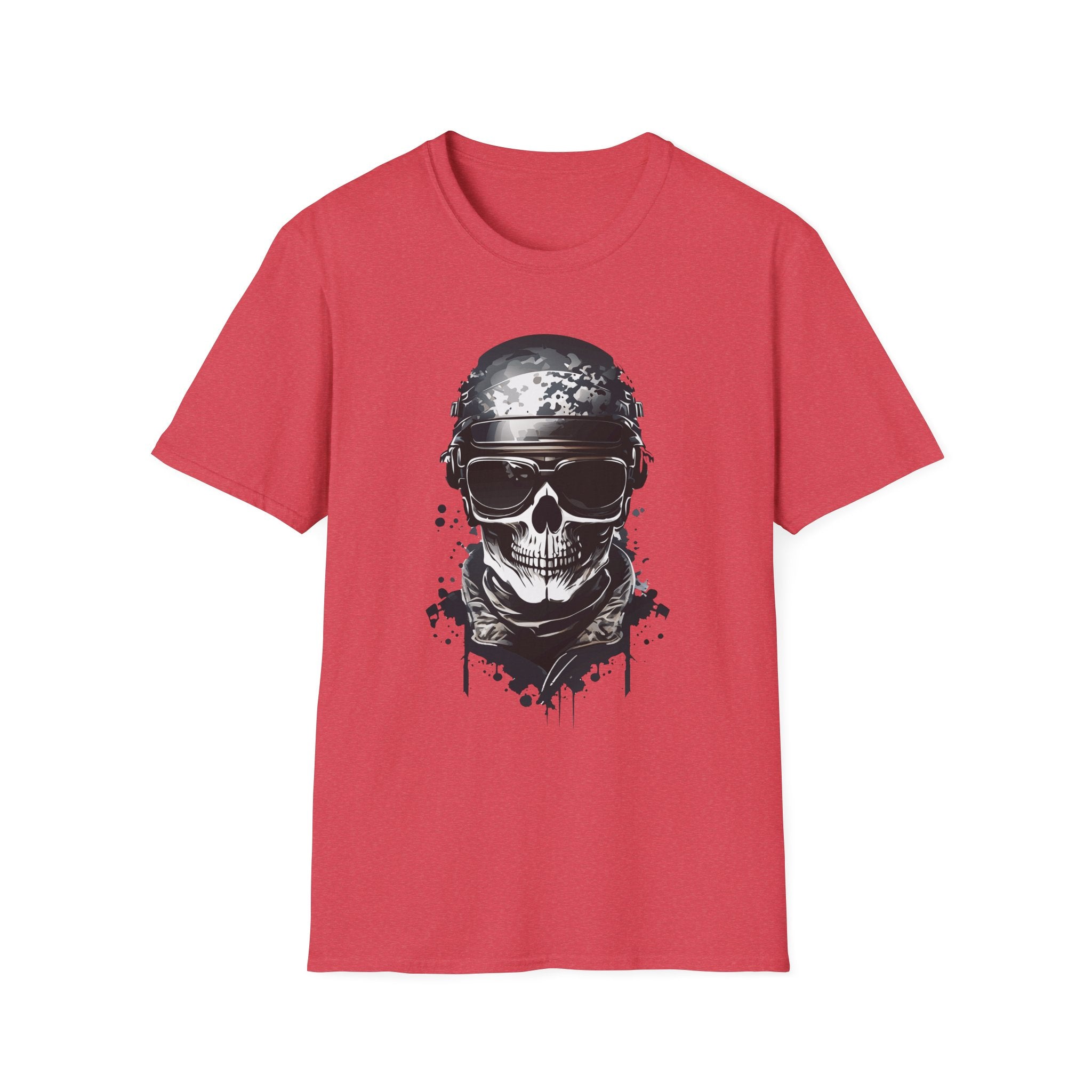 Skull Soldier Graphic T-Shirt — Tactical Skull Helmet Design