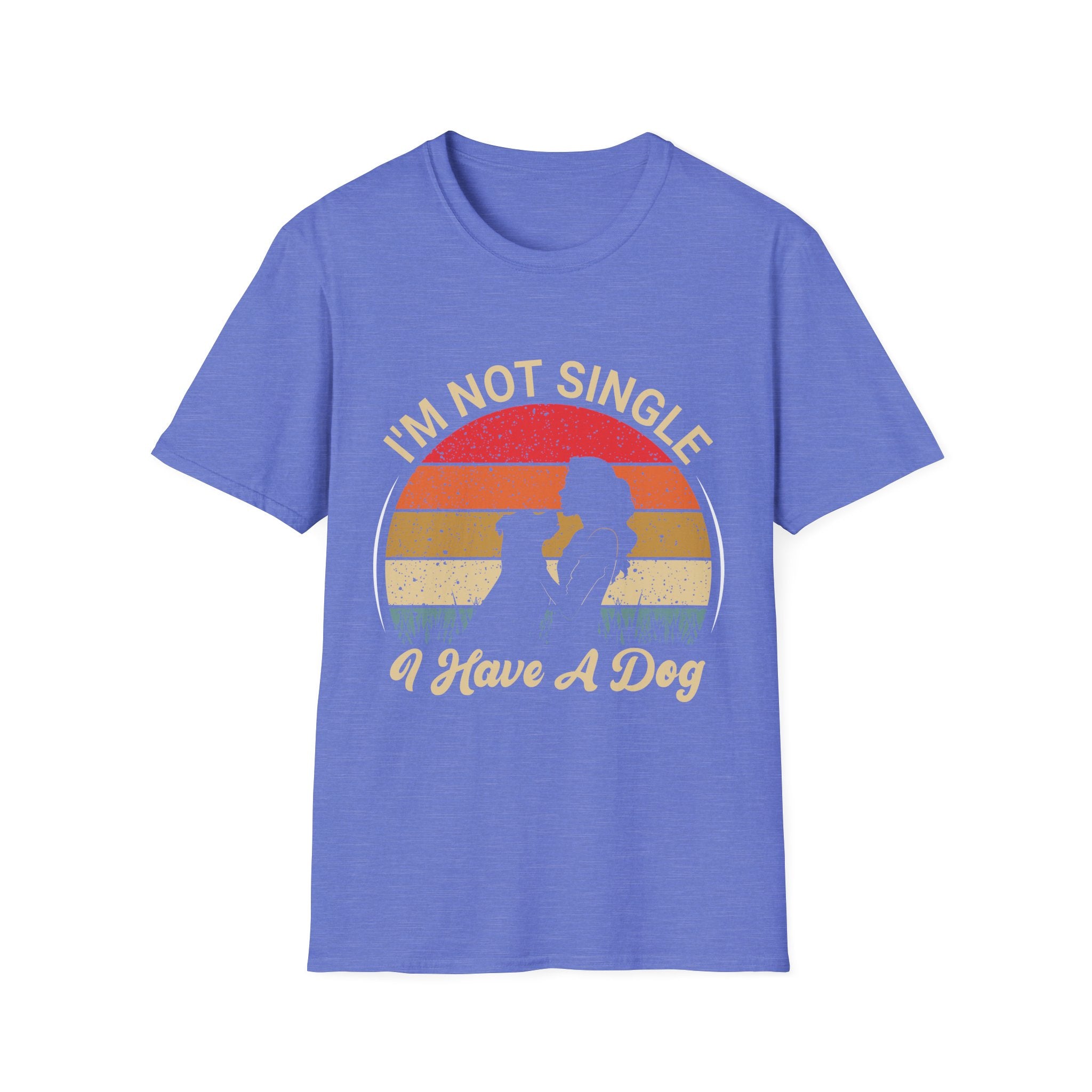 I’m Not Single I Have A Dog T-Shirt — Retro Sunset Dog Lover Tee