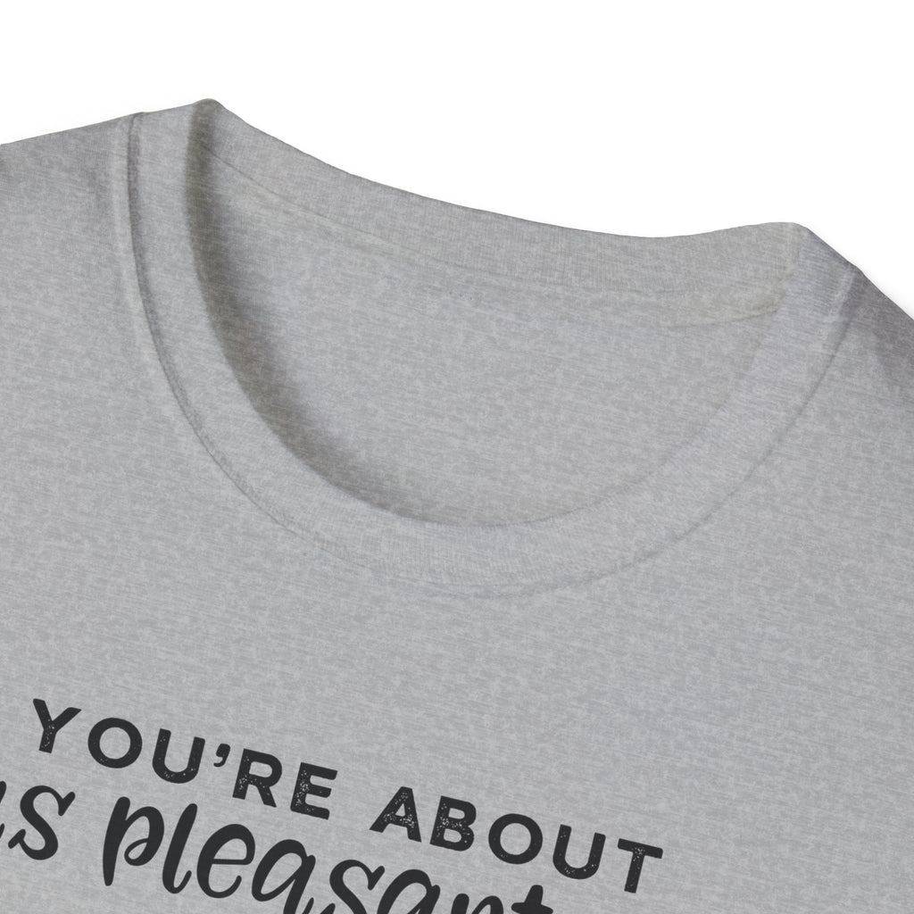 Cow Graphic Tee — "You’re About as Pleasant as an Itchy Butthole" Funny Novelty T‑Shirt