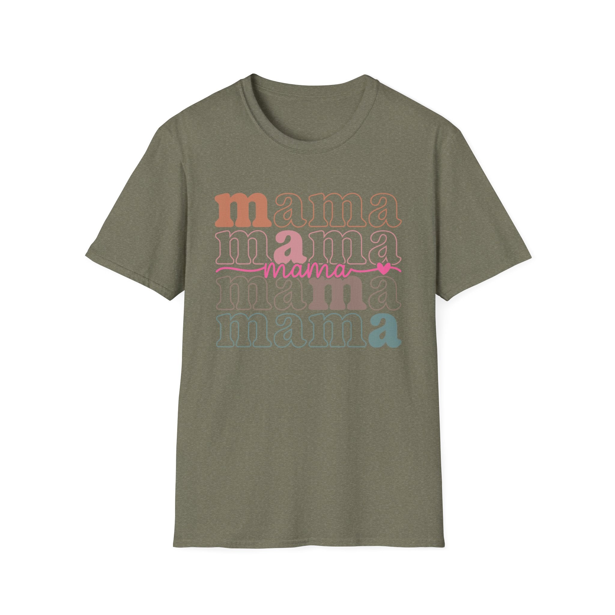 Mama Retro Stack T-Shirt — Feminine Mother’s Day Tee