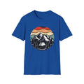 Retro Mountain Graphic T-Shirt — Sunset Camping Wilderness Tee