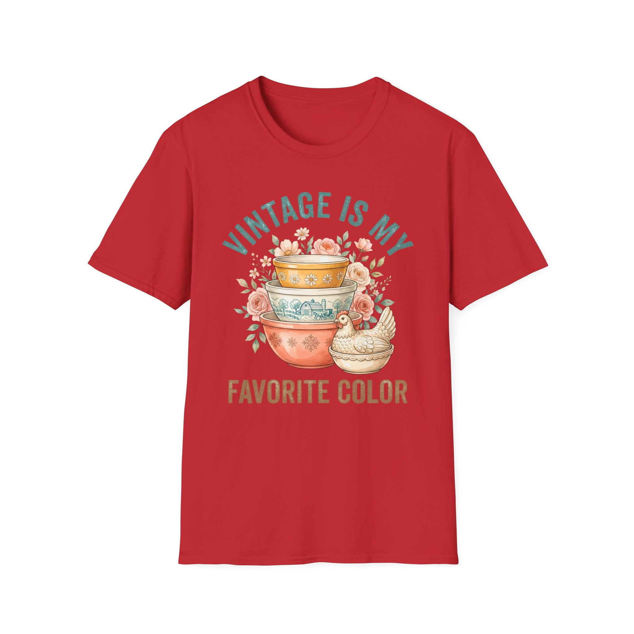 Vintage Is My Favorite Color T-Shirt — Retro Kitchen Bowl Design