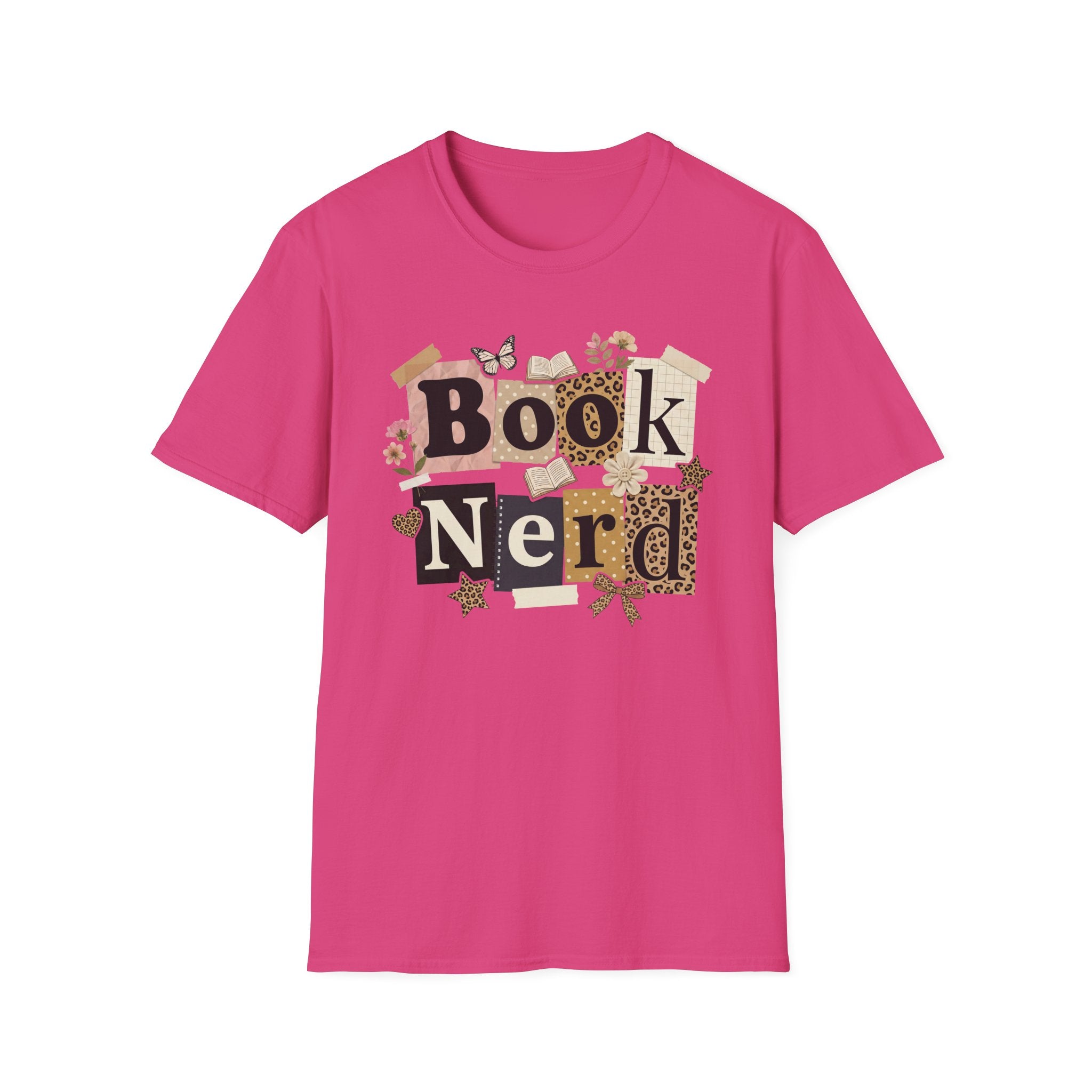 Book Nerd T-Shirt — Vintage Collage Reading Lover Tee