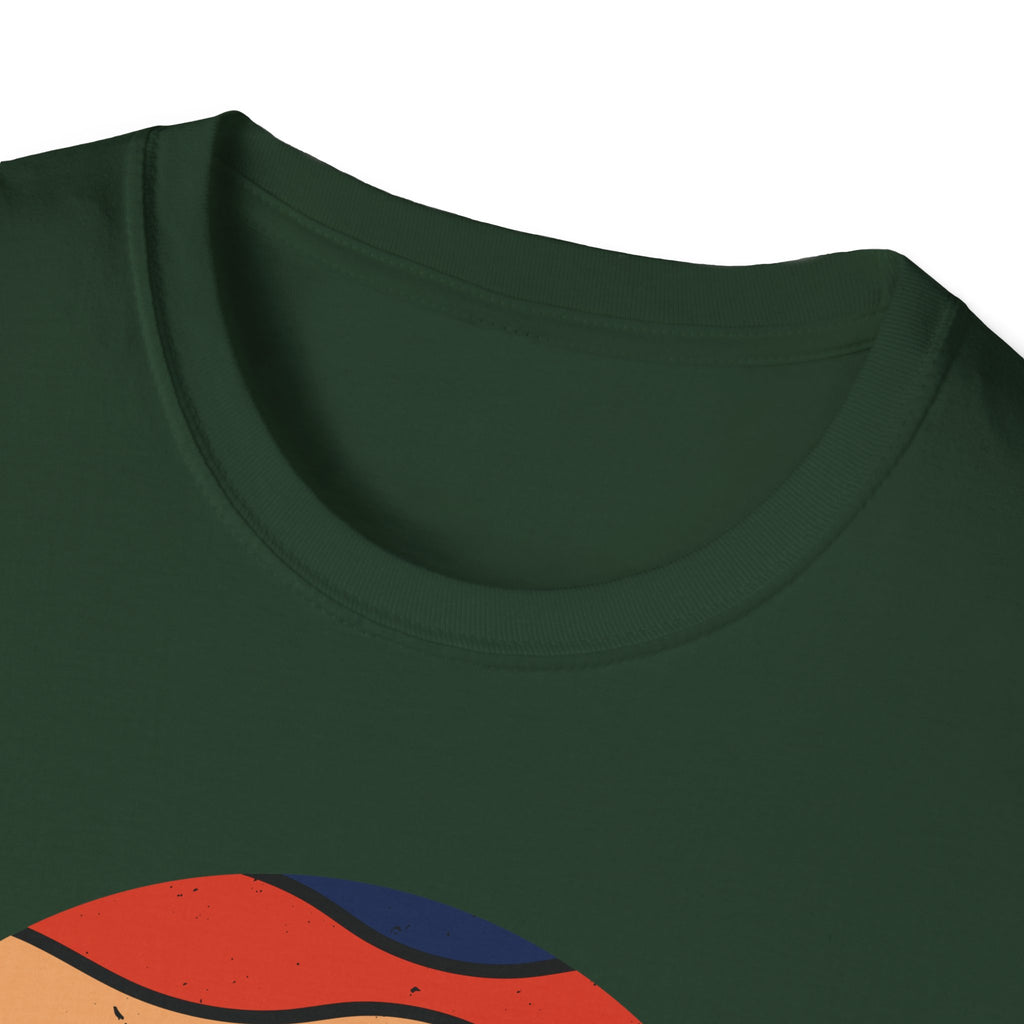 Retro Mountain Graphic T-Shirt — Sunset Camping Wilderness Tee