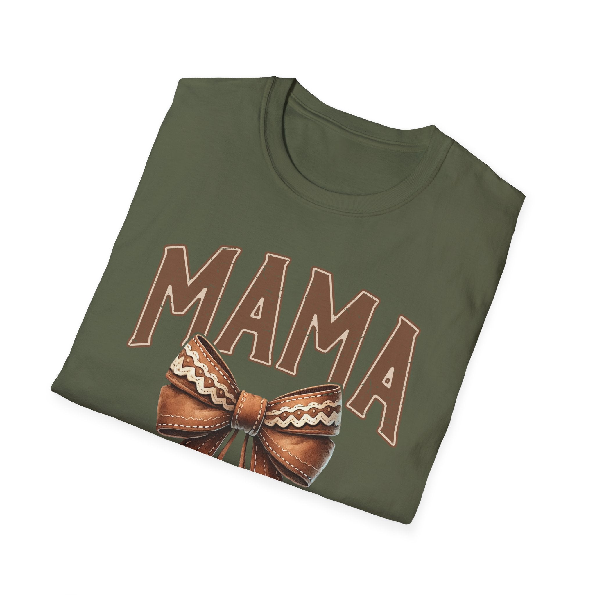Mama Bow T-Shirt — Vintage Rustic Mom Graphic Tee for Mother's Day