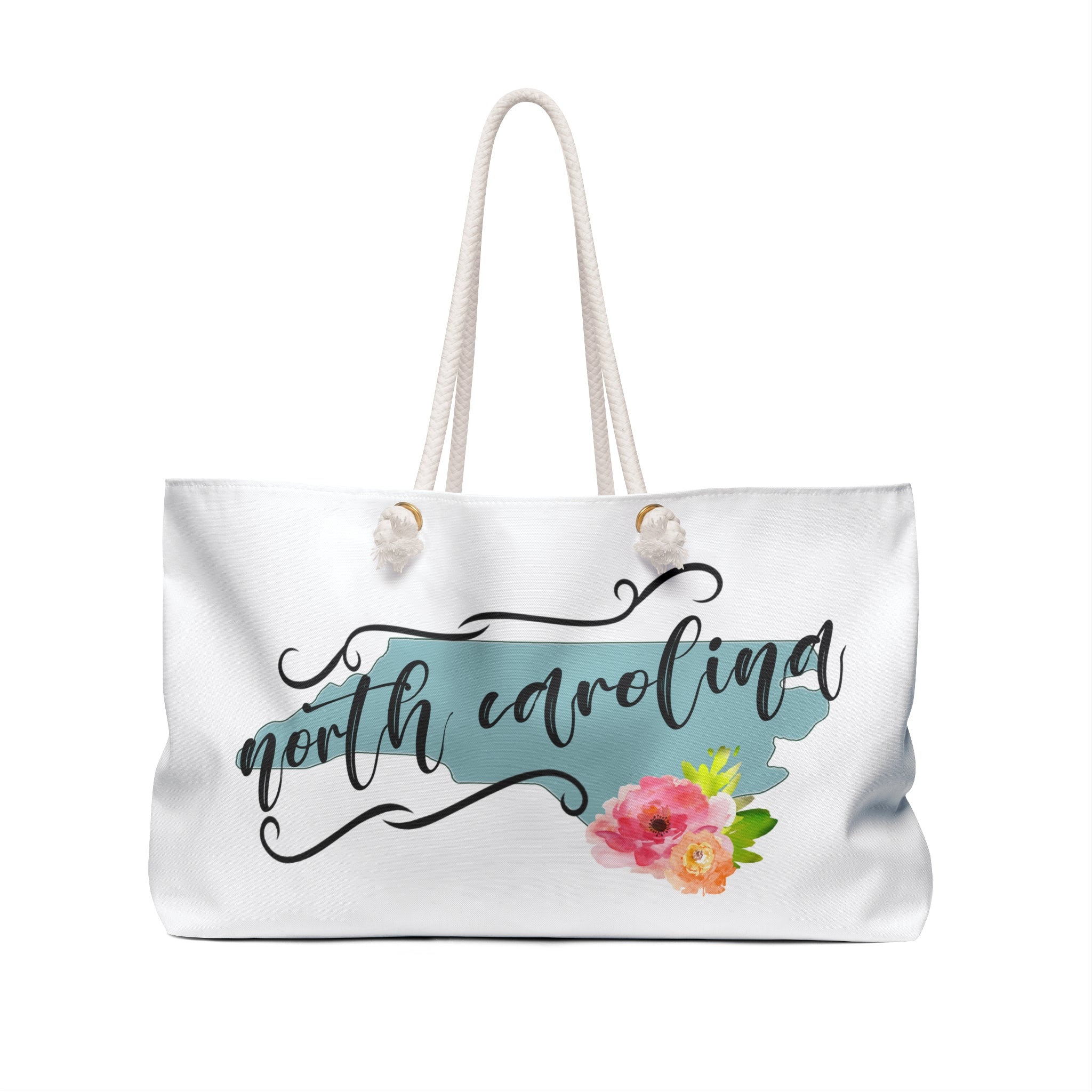 North Carolina Weekender Bag – Floral State Tote
