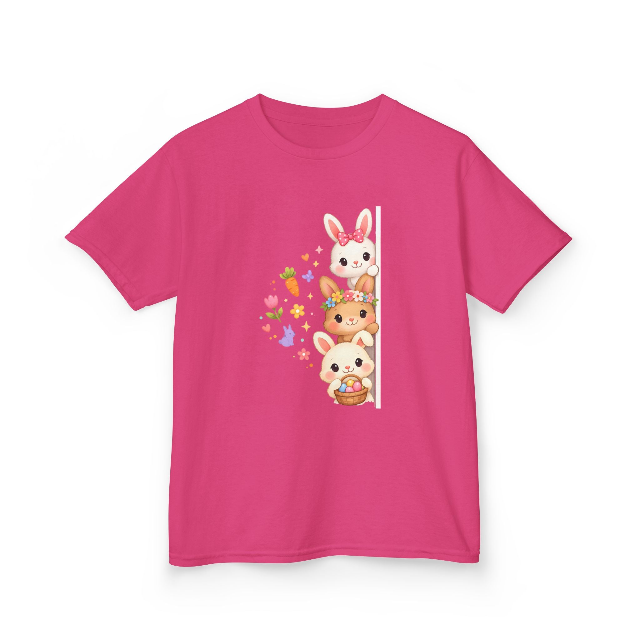 Kids Tee — Cute Stacked Woodland Animals with Bunnies & Squirrel Design