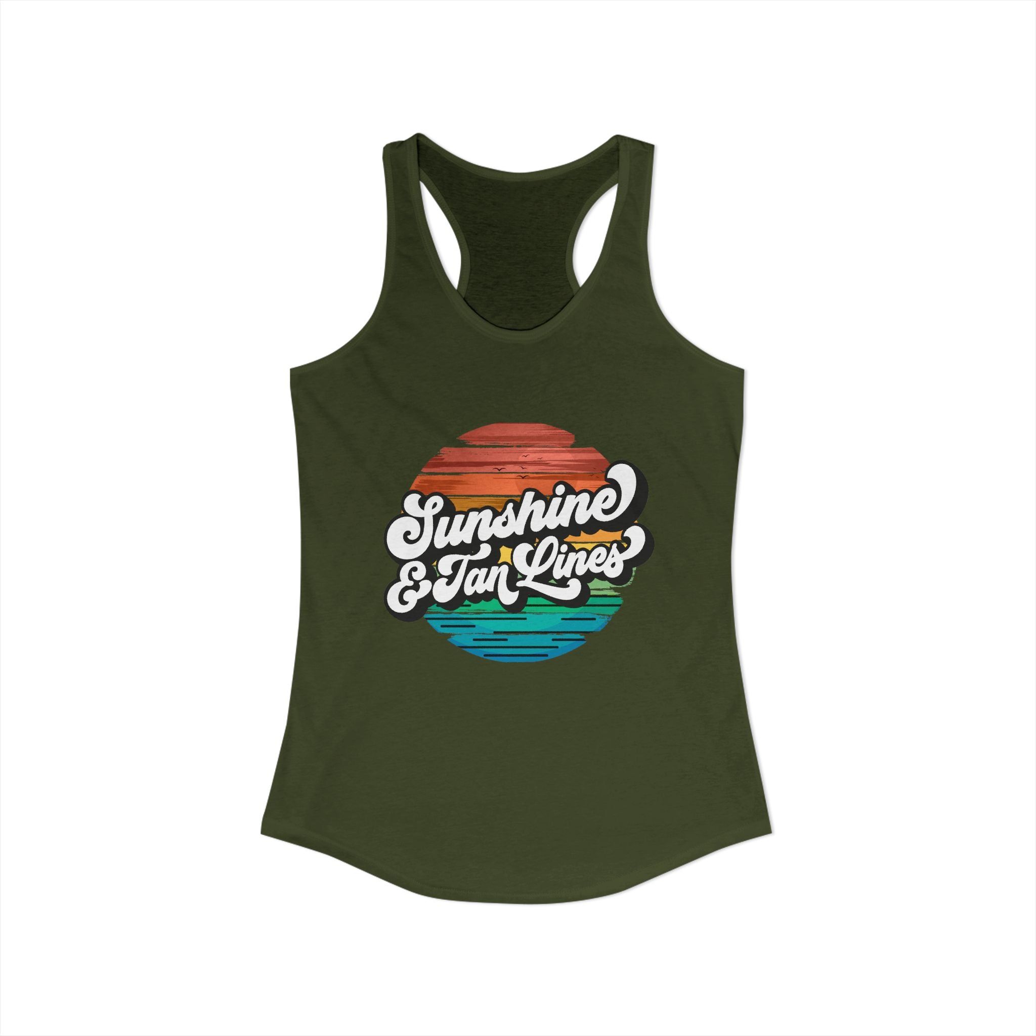 Sunshine & Tan Lines -- Women's Ideal Racerback Tank