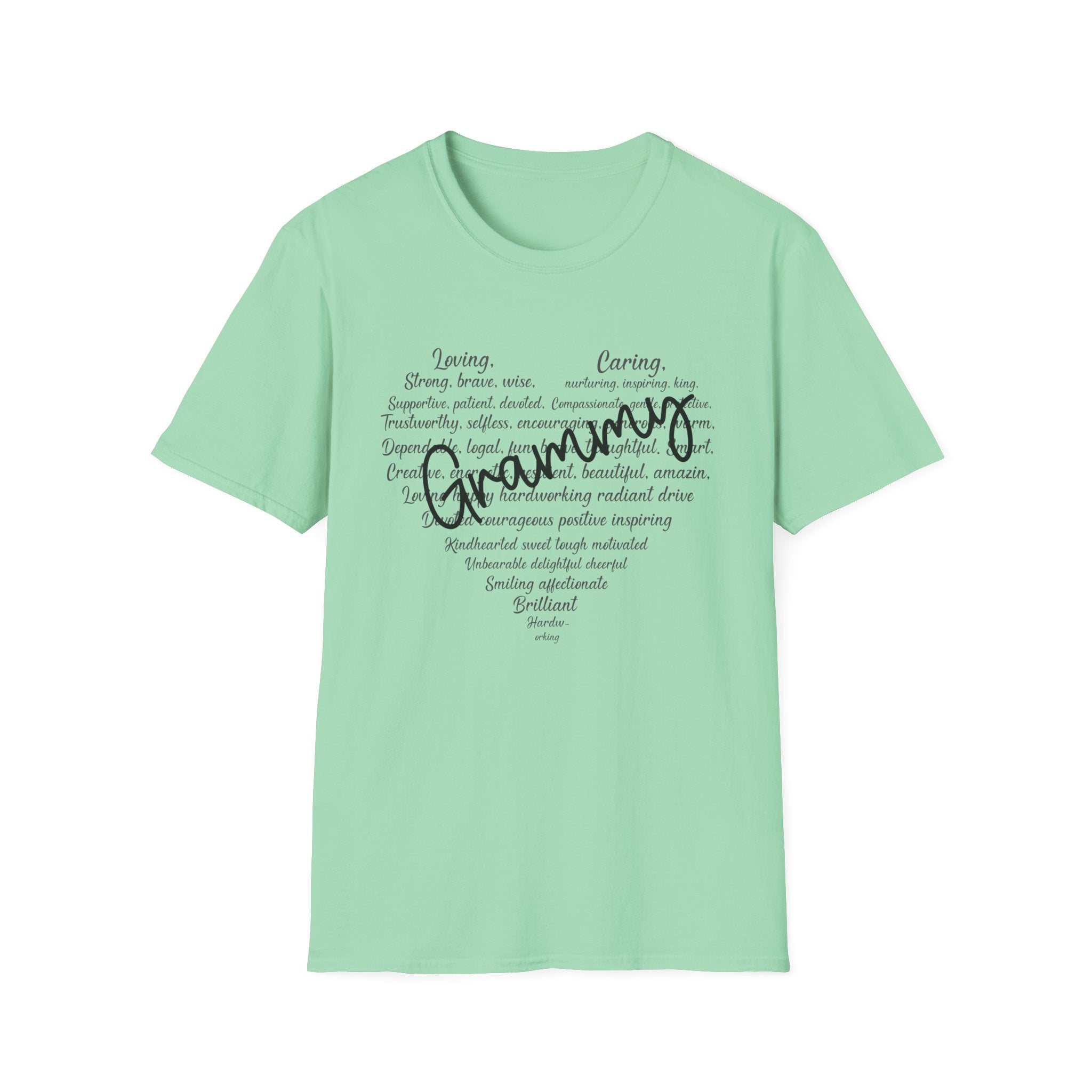 Grammys Heart Word Cloud T-Shirt — Music Awards Fan Tee