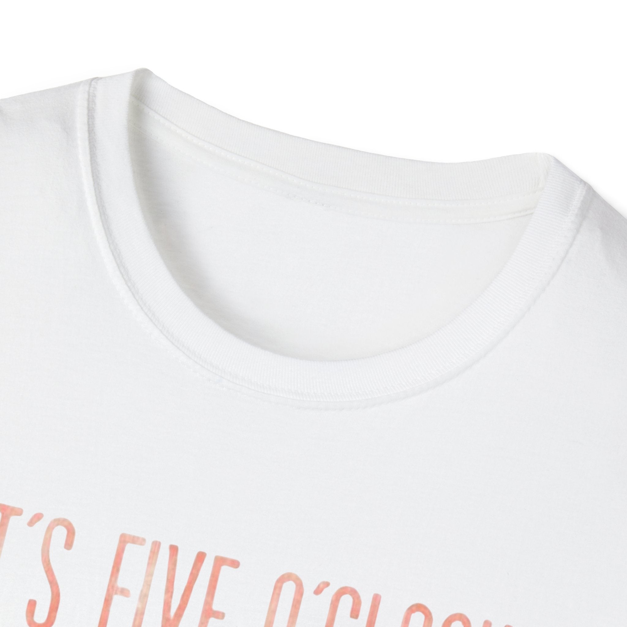 T-Shirt: "It’s Five O’Clock Somewhere" Pastel Vacation Tee