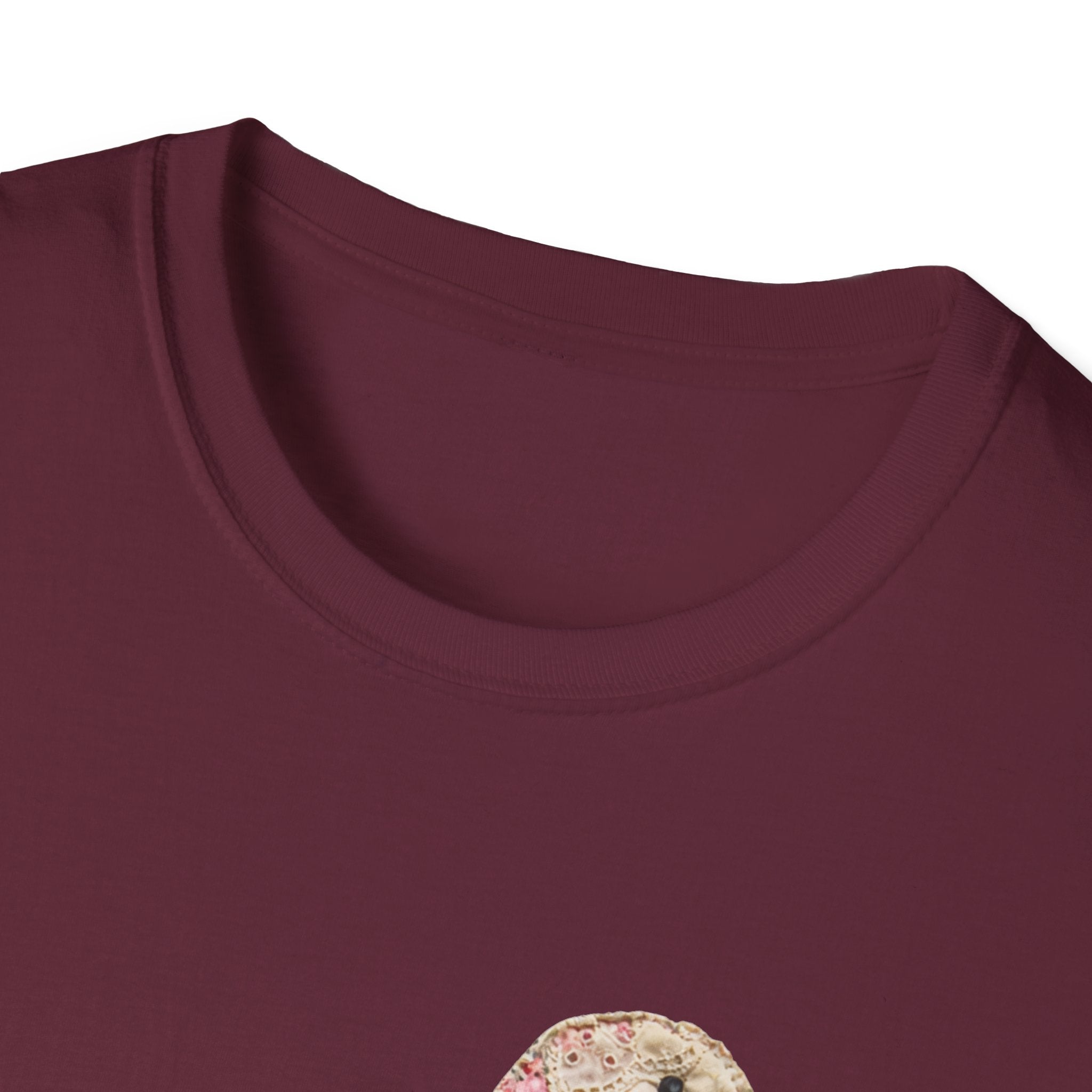 Vintage Patchwork Duck T-Shirt — Cute Floral Goose with Bow Tee
