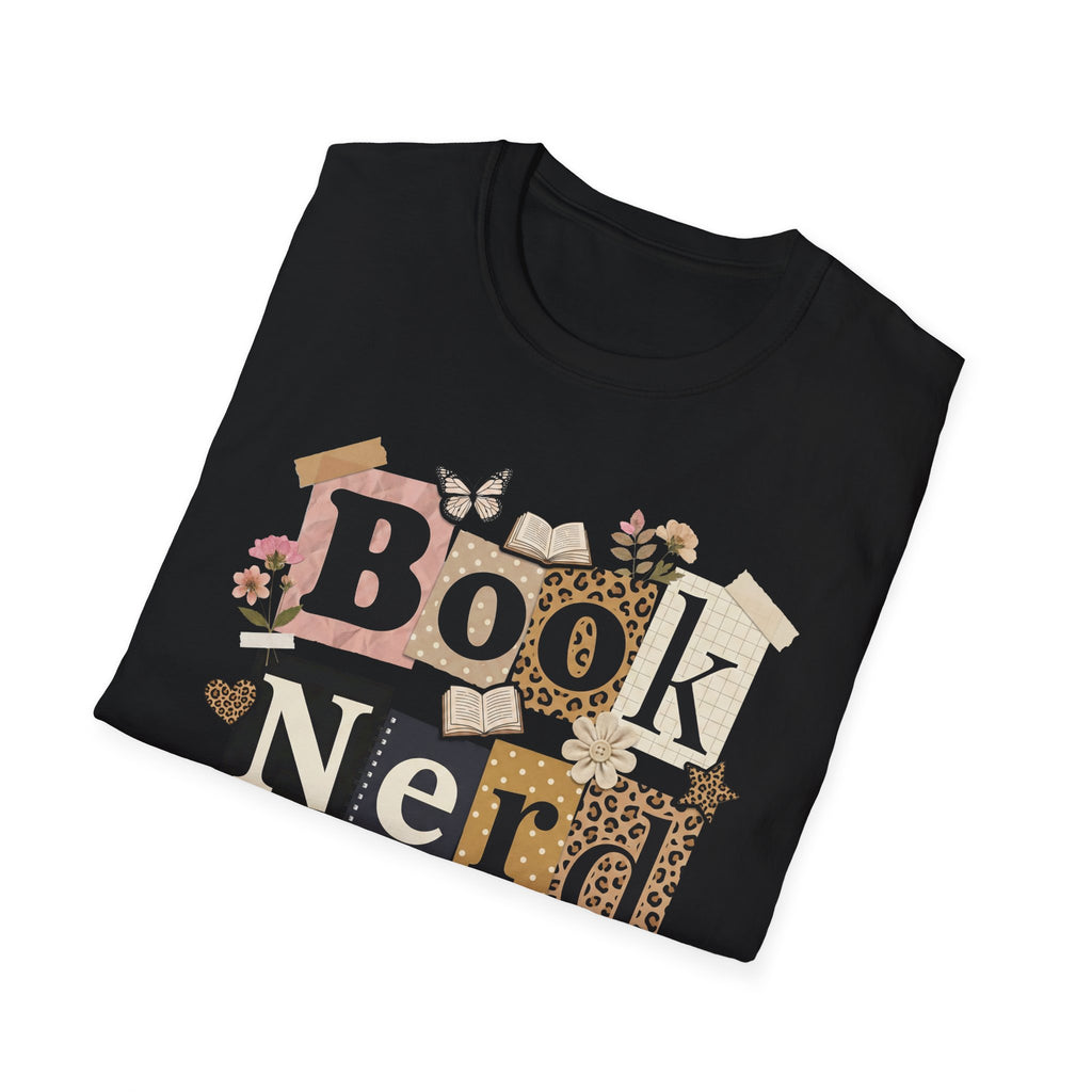 Book Nerd T-Shirt — Vintage Collage Reading Lover Tee