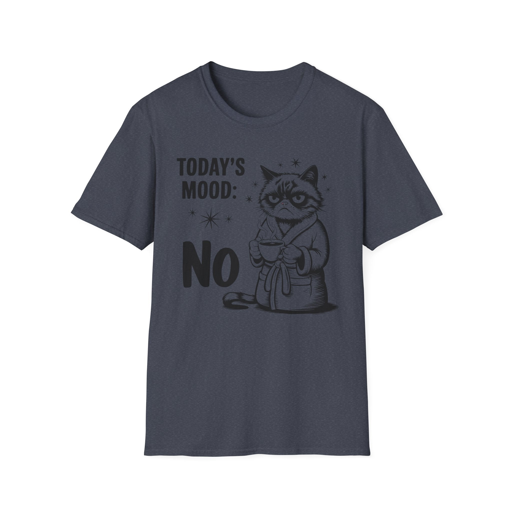 Funny "Today's Mood: No" Cat T-Shirt