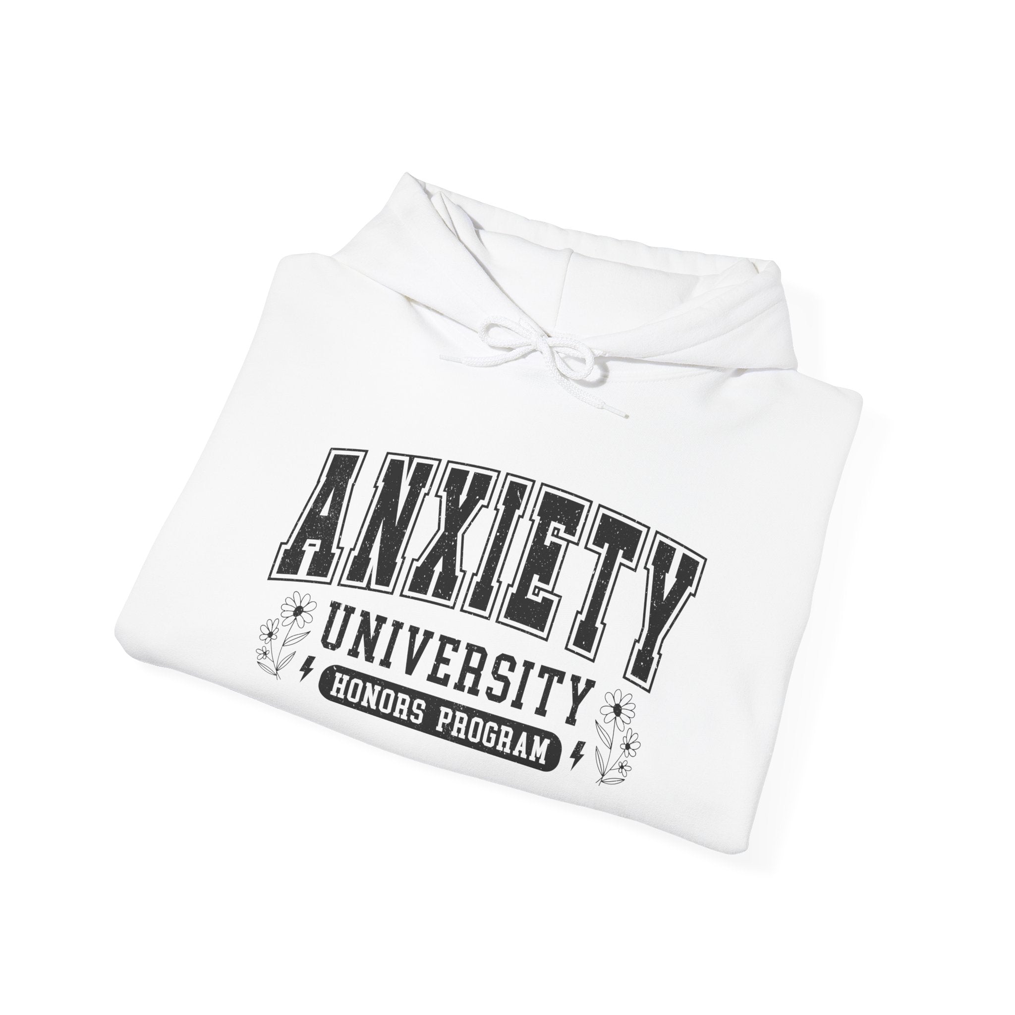 Anxiety University Hoodie — 'Anxiety University Honors Program' Graphic Sweatshirt