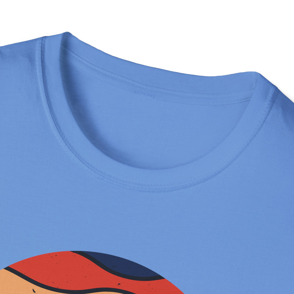 Retro Mountain Graphic T-Shirt — Sunset Camping Wilderness Tee