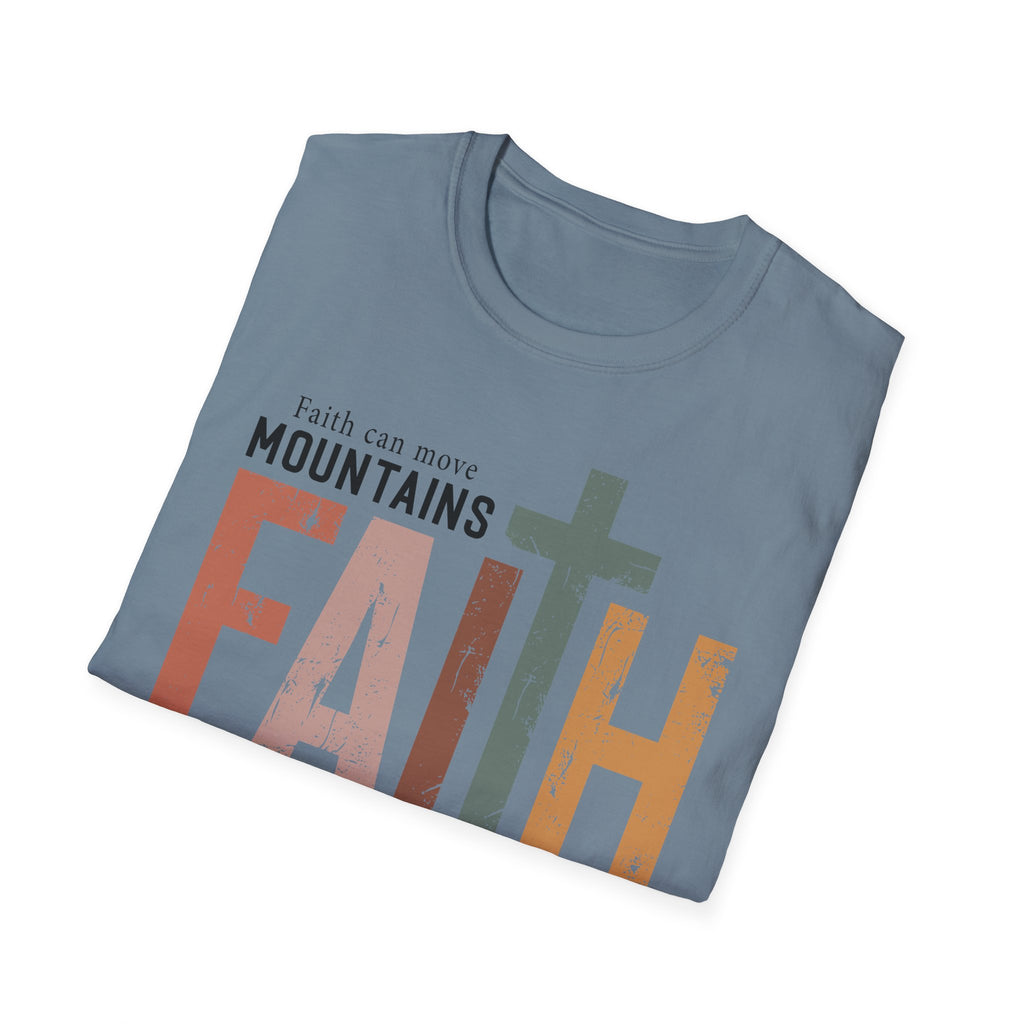 Faith Mountains T-Shirt — Matthew 17:20 Christian Inspirational Tee