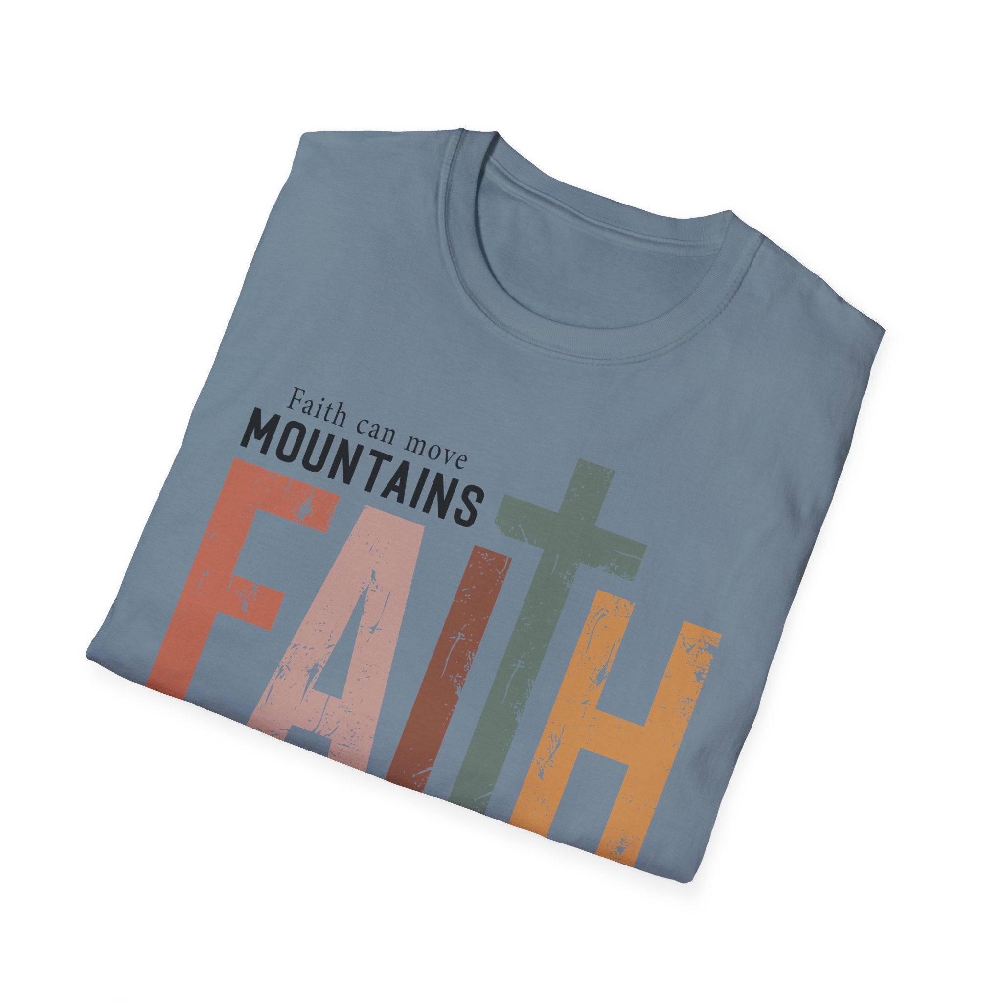 Faith Mountains T-Shirt — Matthew 17:20 Christian Inspirational Tee