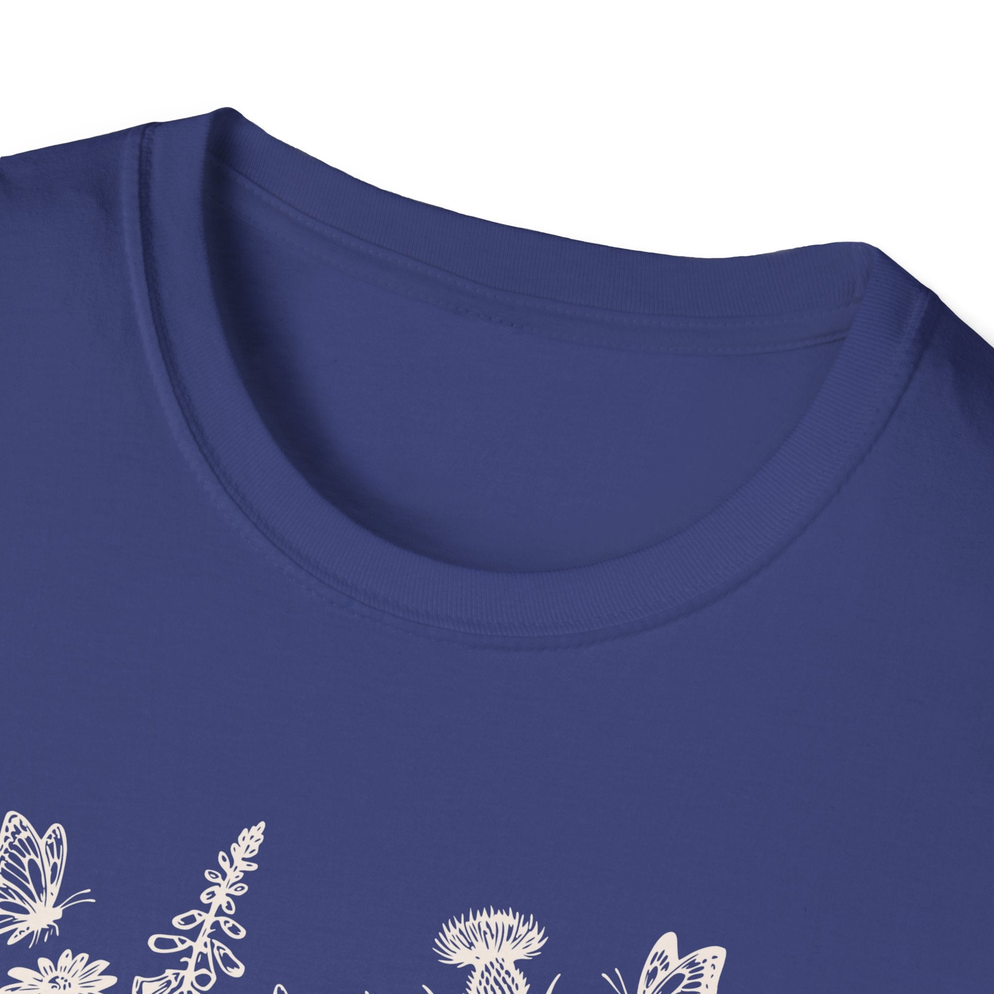 Skeleton Reading in Wildflowers T-Shirt — Gothic Floral Skull Tee