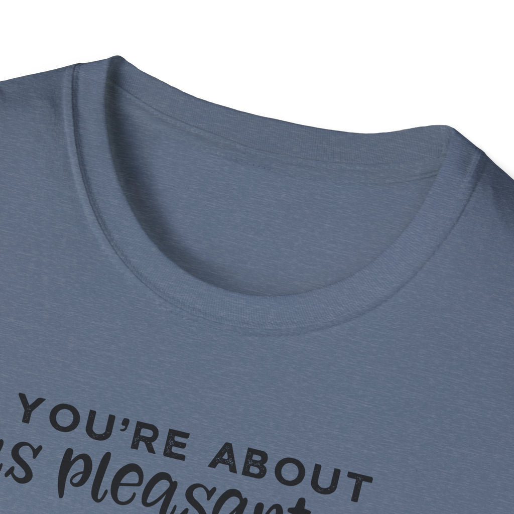 Cow Graphic Tee — "You’re About as Pleasant as an Itchy Butthole" Funny Novelty T‑Shirt