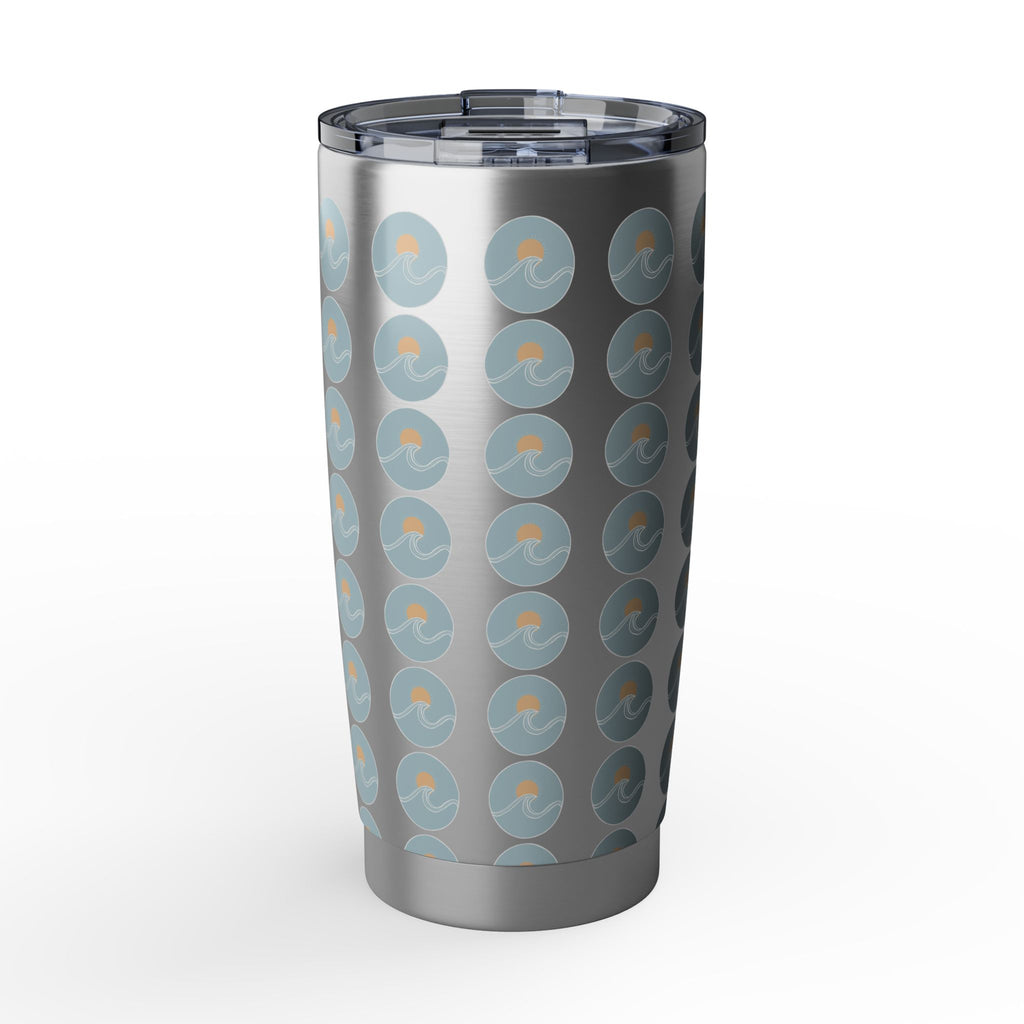Vagabond 20oz Tumbler — Travel Stainless Steel Insulated Cup with Retro Compass Dot Pattern