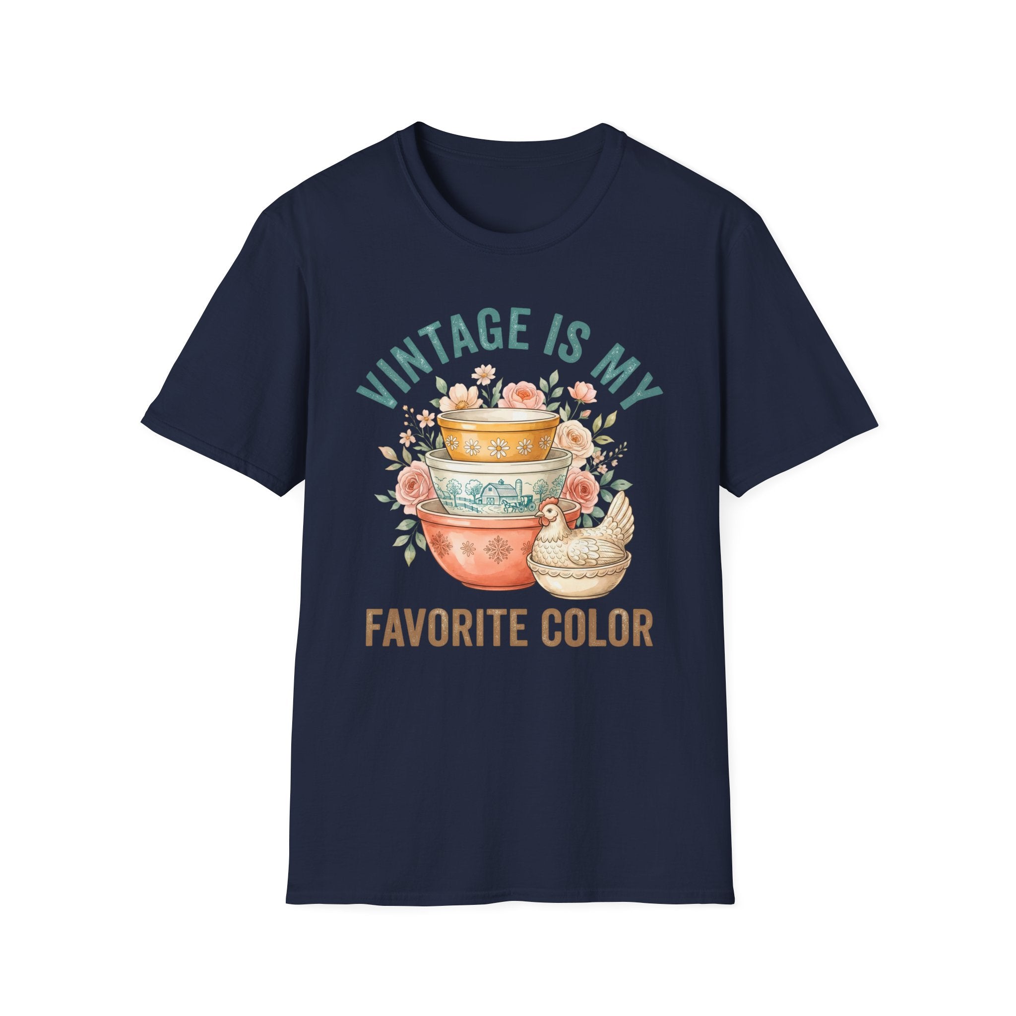 Vintage Is My Favorite Color T-Shirt — Retro Kitchen Bowl Design