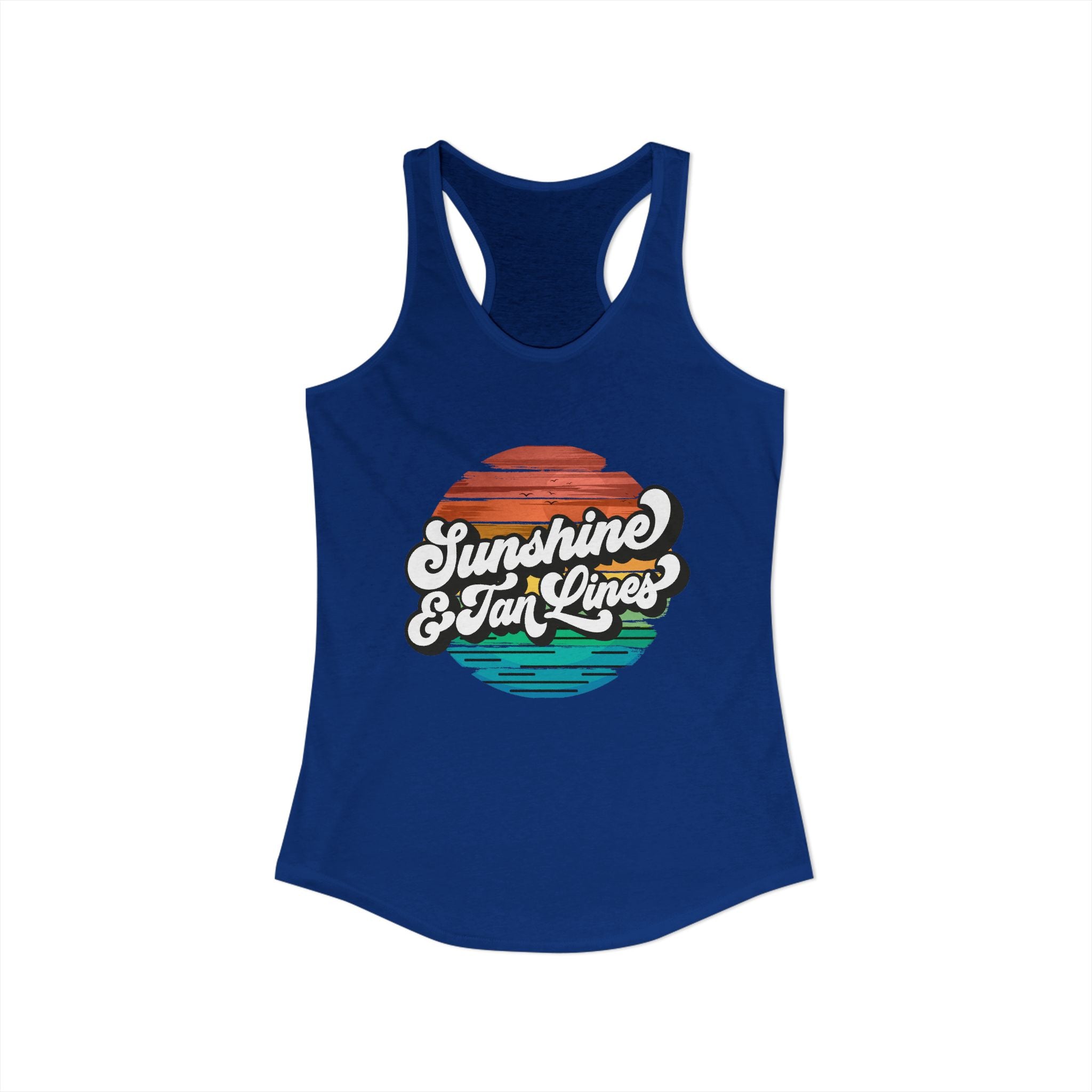Sunshine & Tan Lines -- Women's Ideal Racerback Tank
