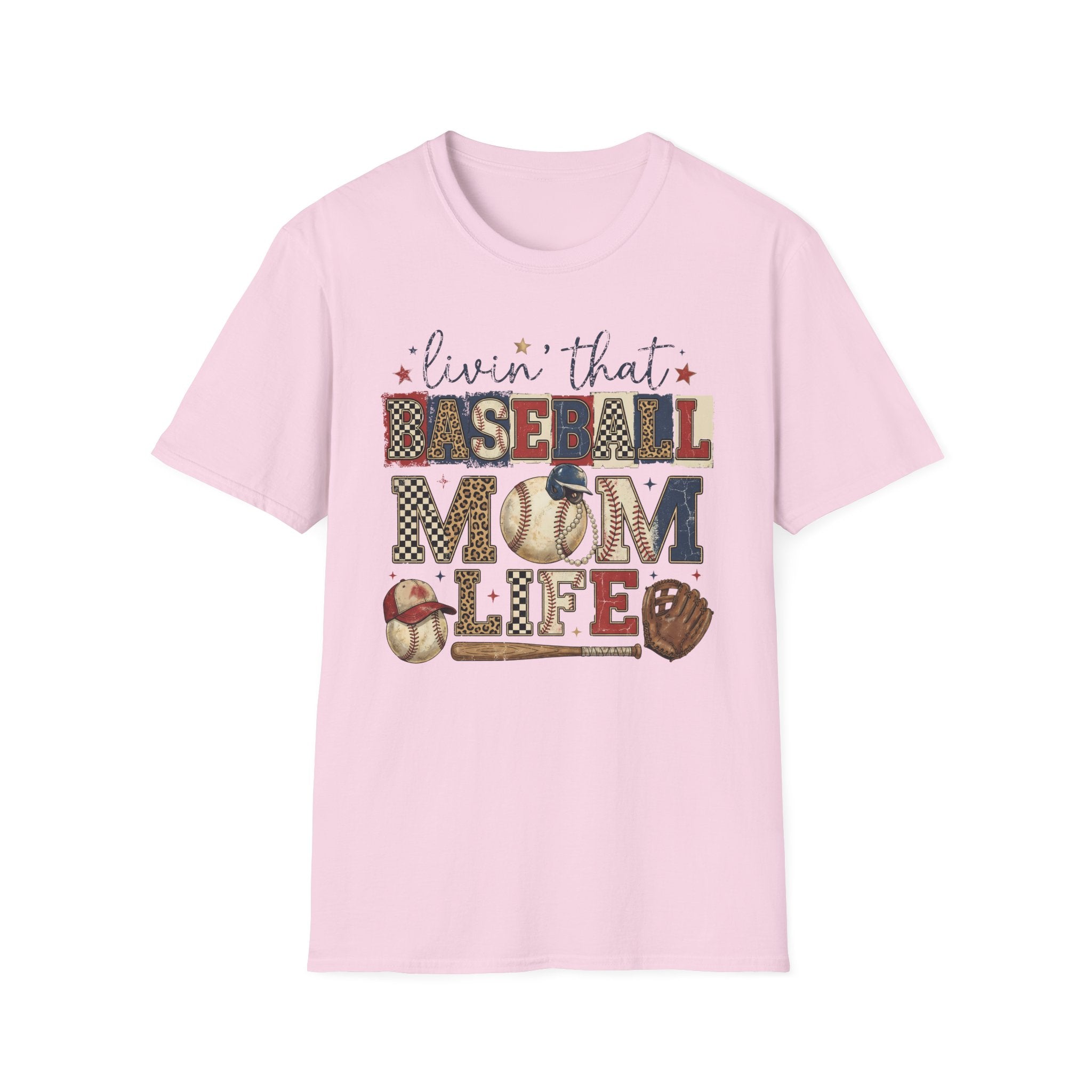 Baseball Mom Life T-Shirt — Livin' That Baseball Mom Life Graphic Tee