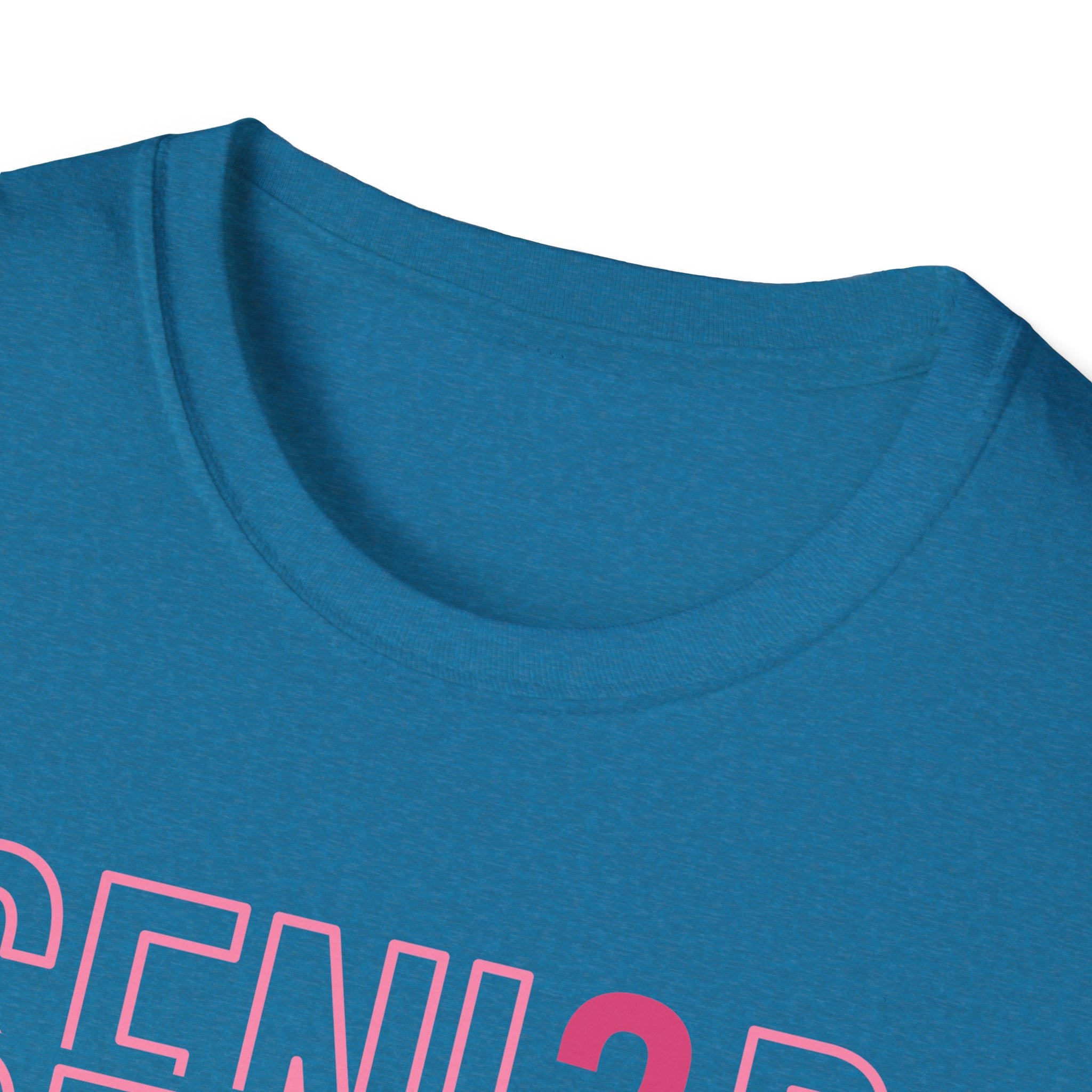 Senior 2026 T-Shirt — Pink Script Graduation Tee