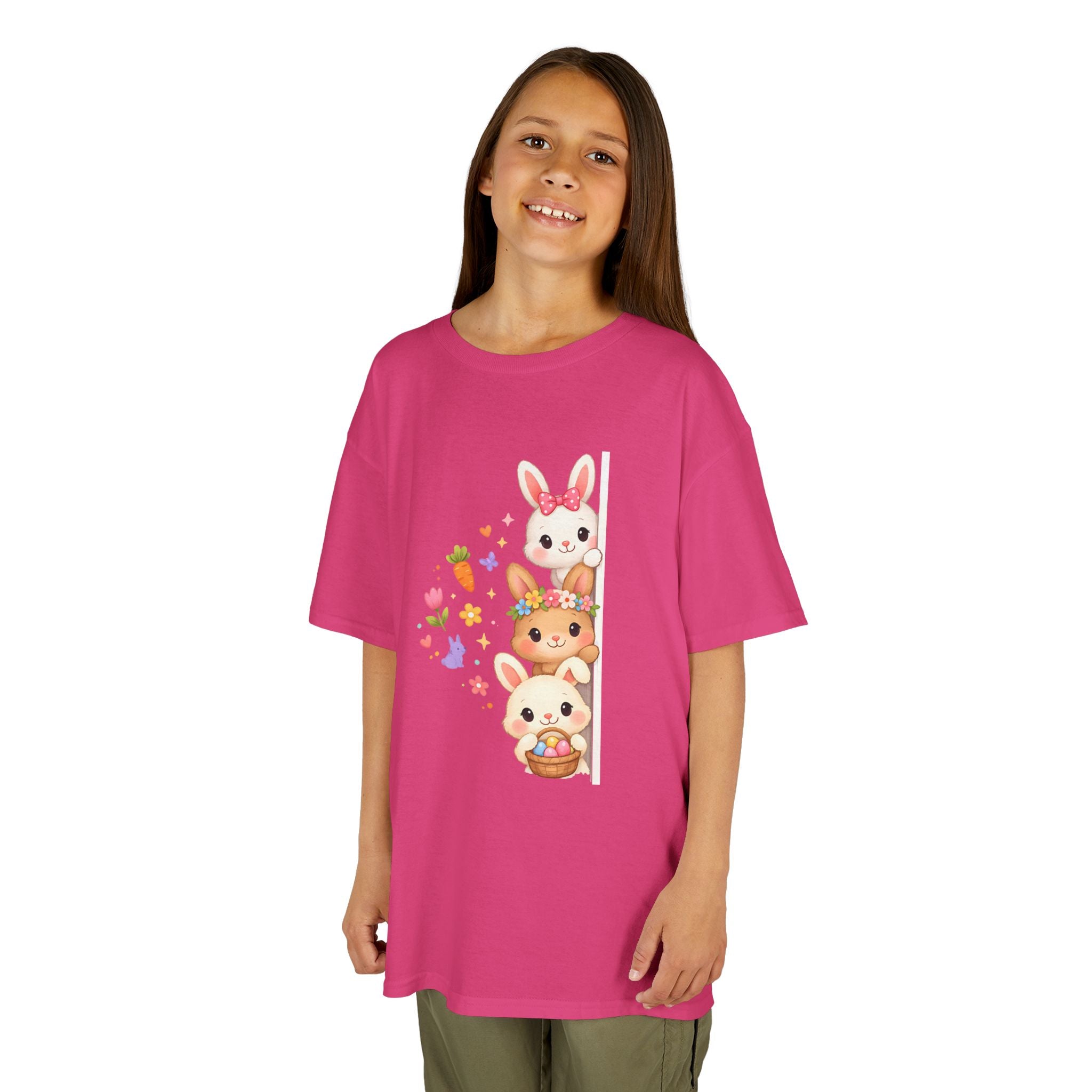Kids Tee — Cute Stacked Woodland Animals with Bunnies & Squirrel Design