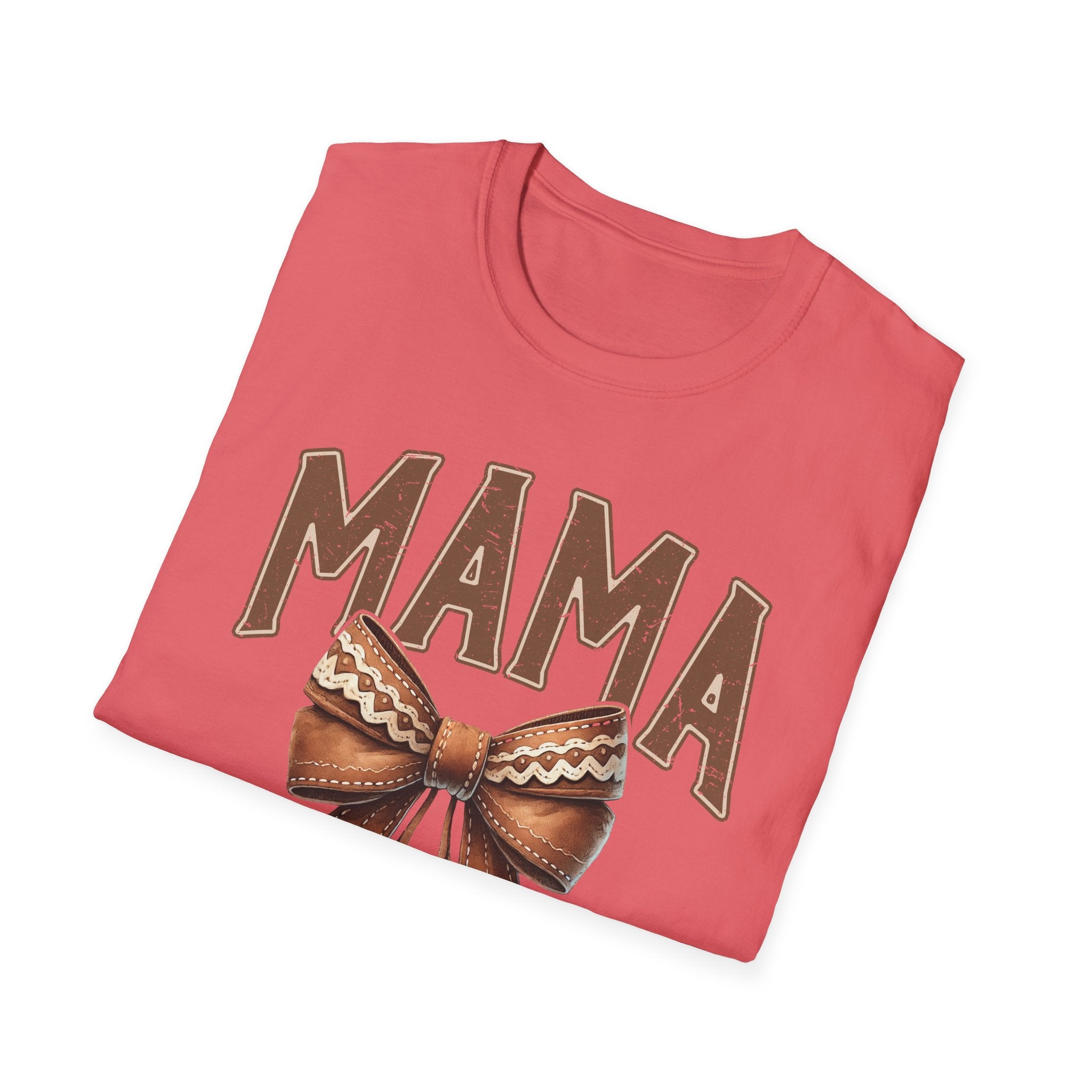 Mama Bow T-Shirt — Vintage Rustic Mom Graphic Tee for Mother's Day