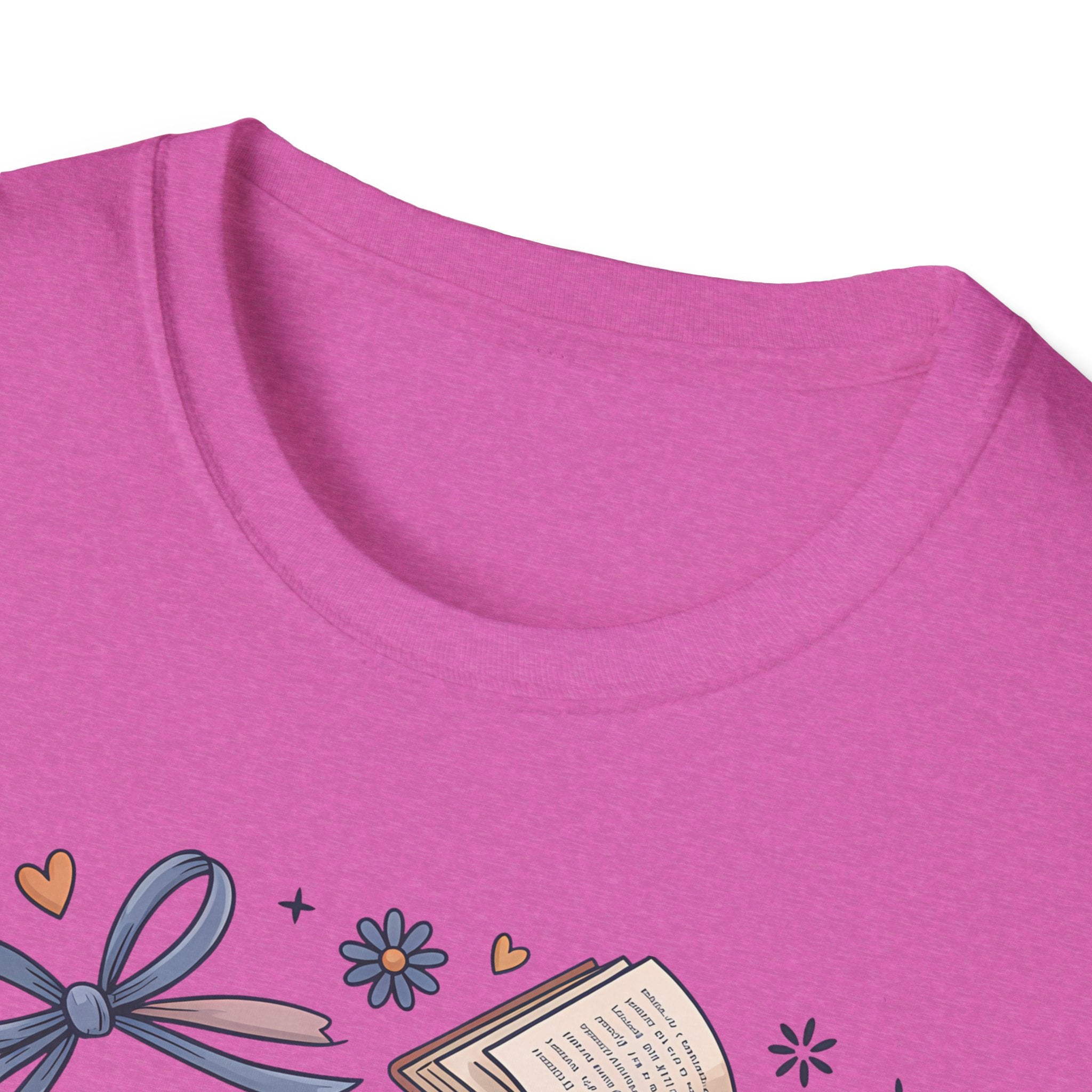 T-Shirt — "Just One More Chapter" Book Lover Tee with Glasses & Coffee