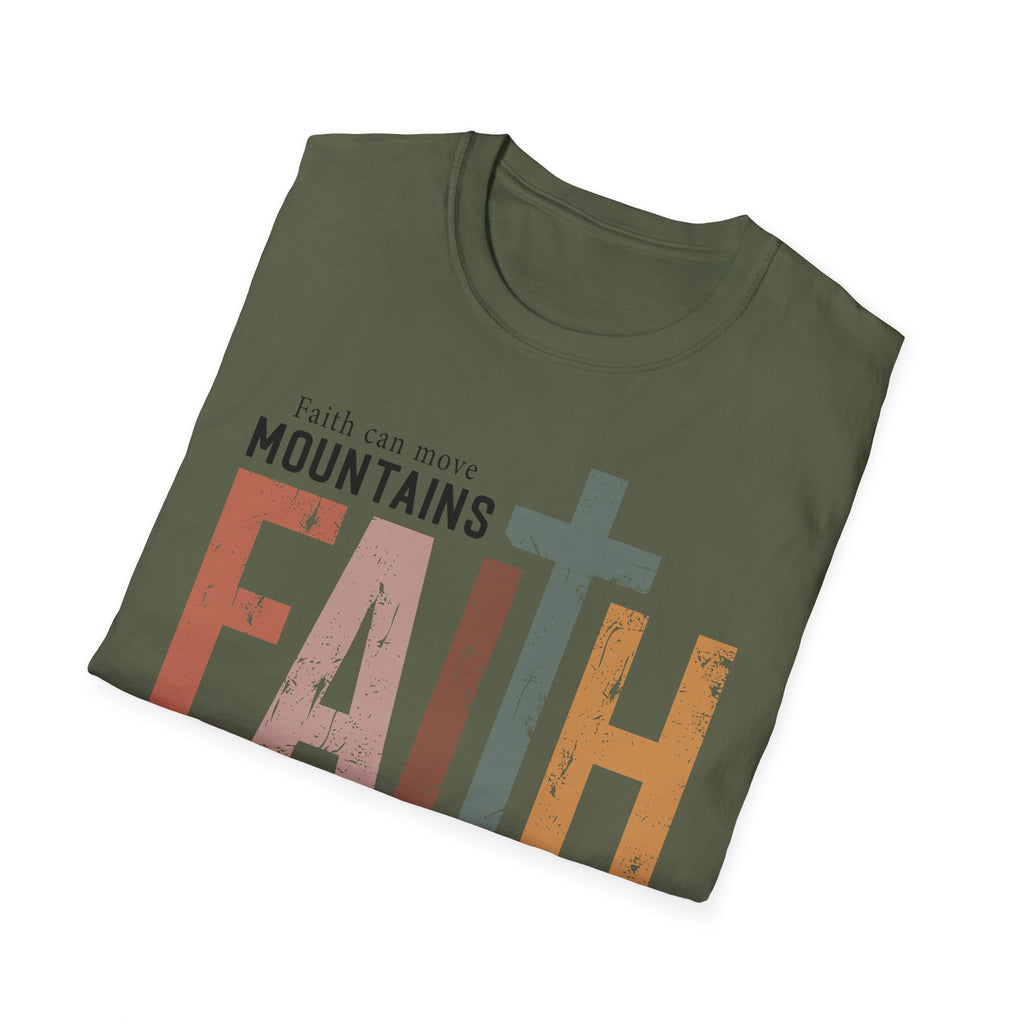 Faith Mountains T-Shirt — Matthew 17:20 Christian Inspirational Tee
