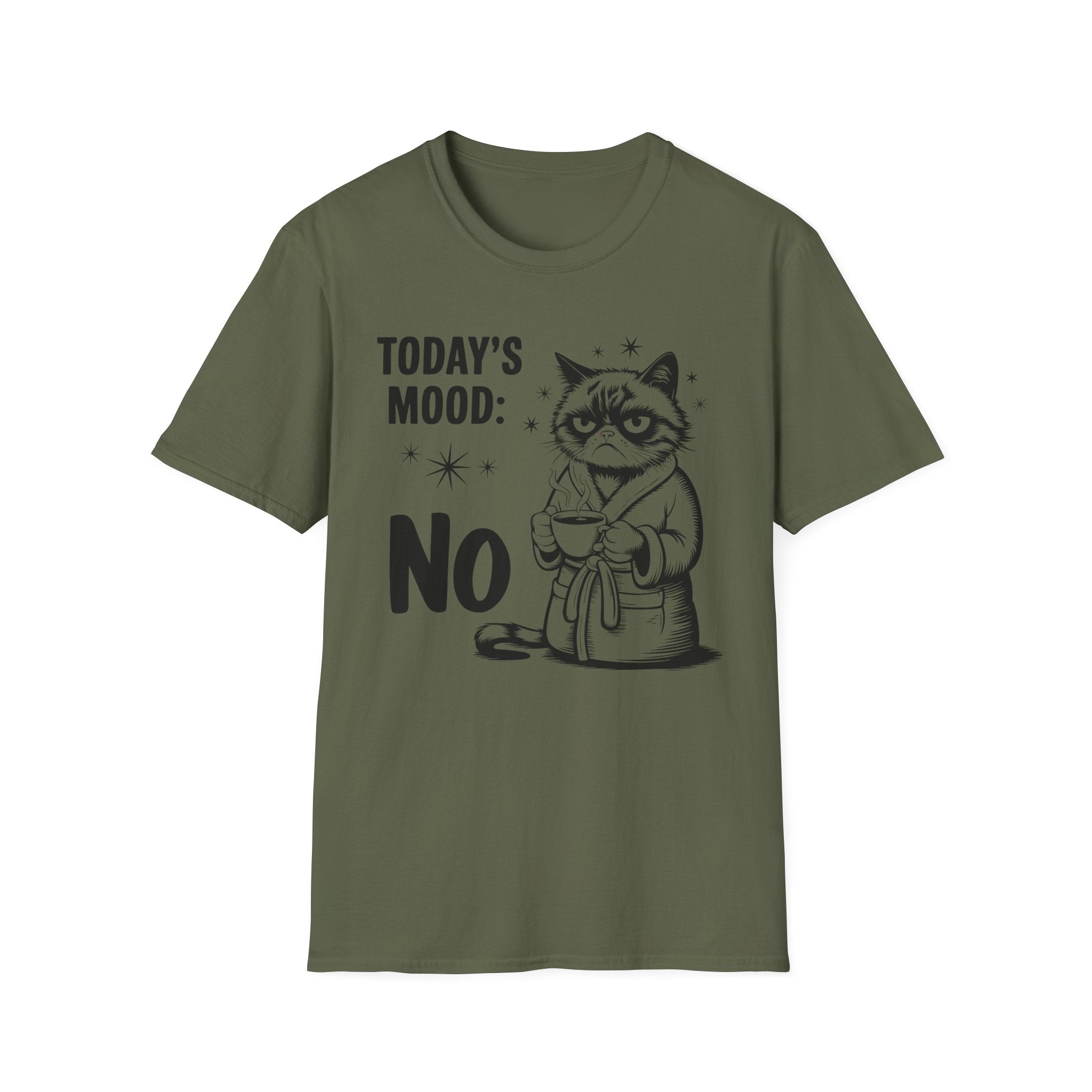 Funny "Today's Mood: No" Cat T-Shirt