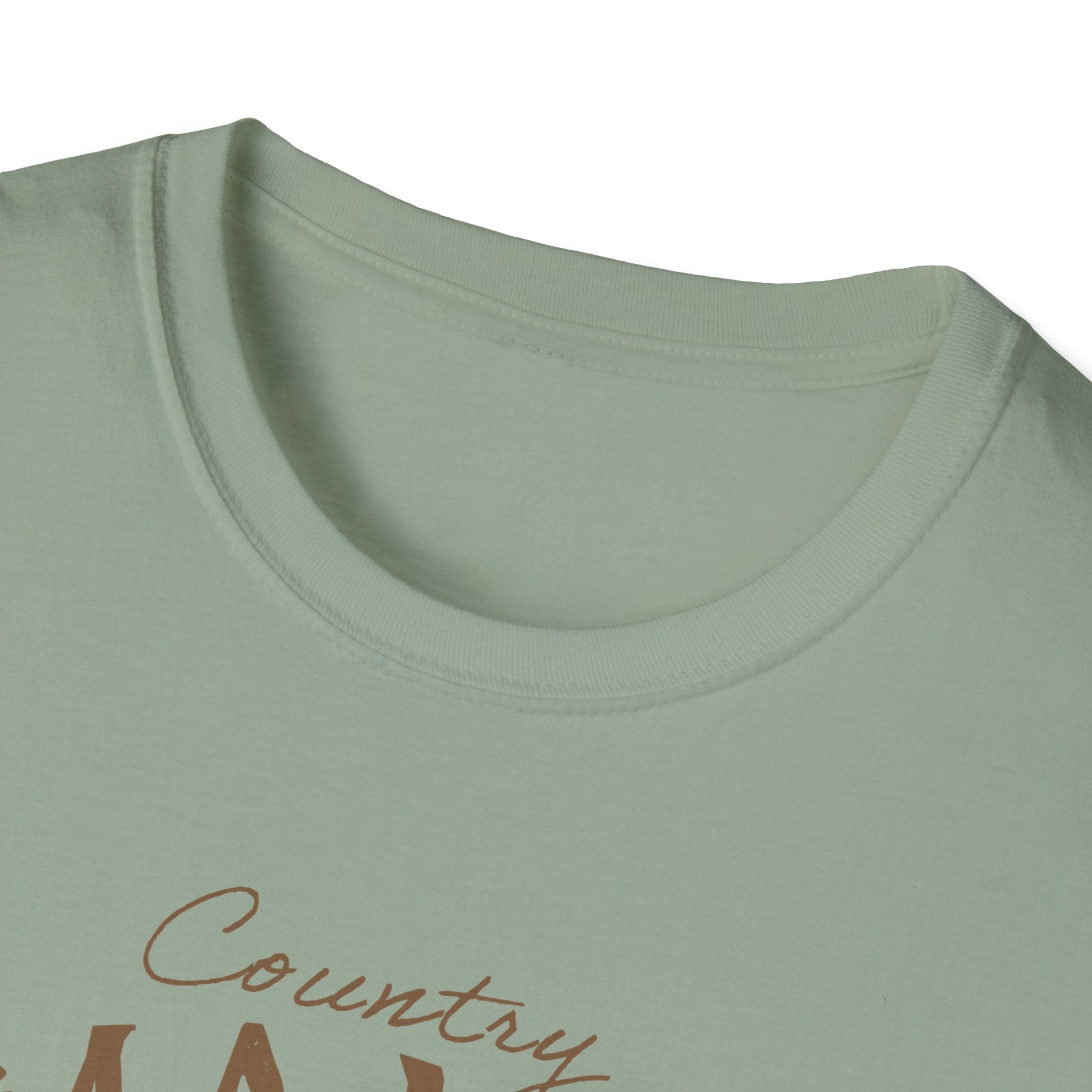 Country Mama T-Shirt — Floral Longhorn Skull Graphic