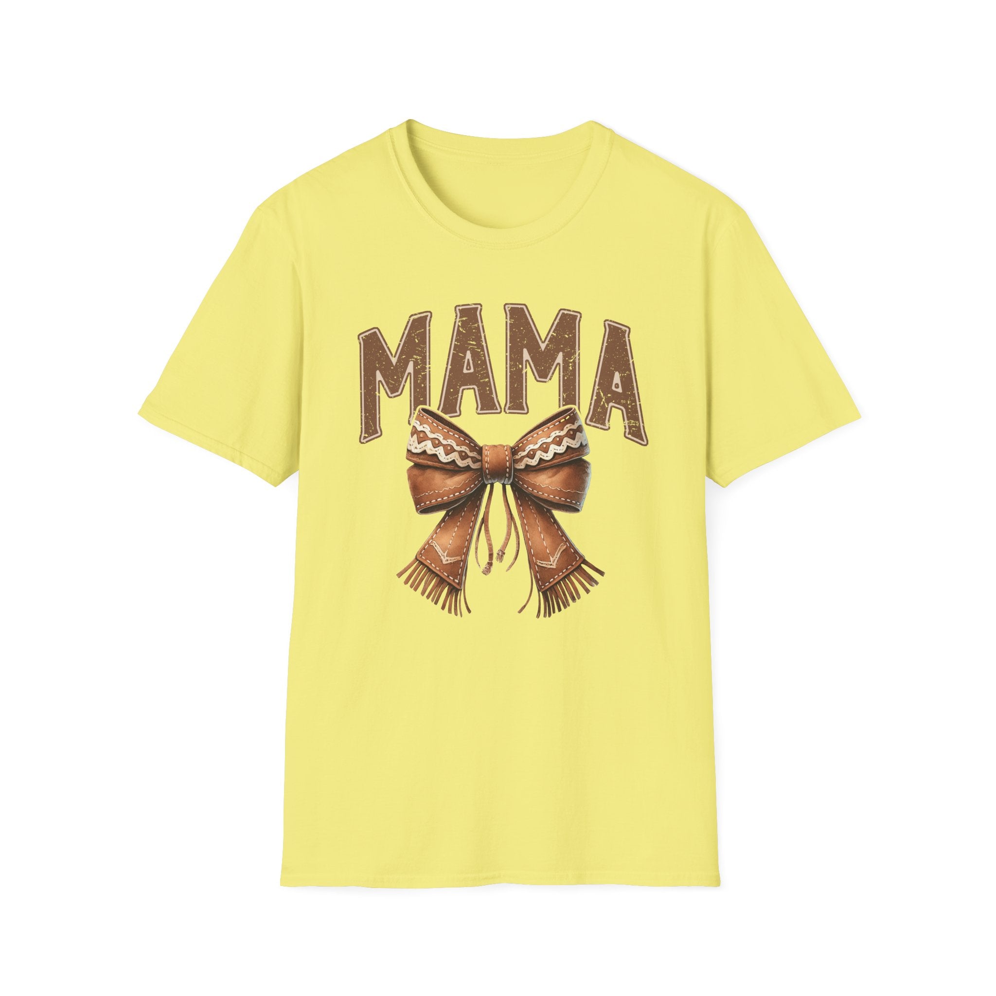 Mama Bow T-Shirt — Vintage Rustic Mom Graphic Tee for Mother's Day
