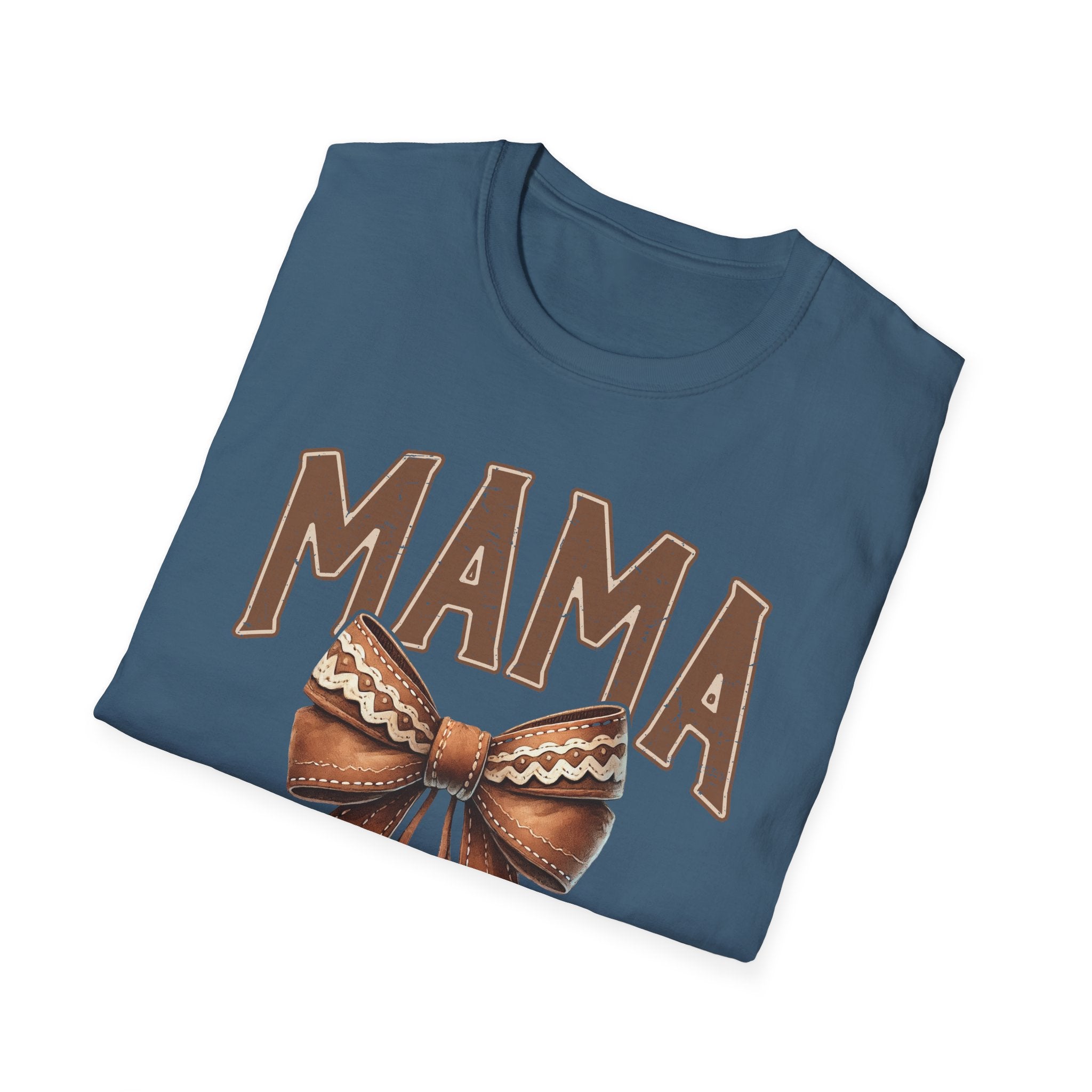 Mama Bow T-Shirt — Vintage Rustic Mom Graphic Tee for Mother's Day