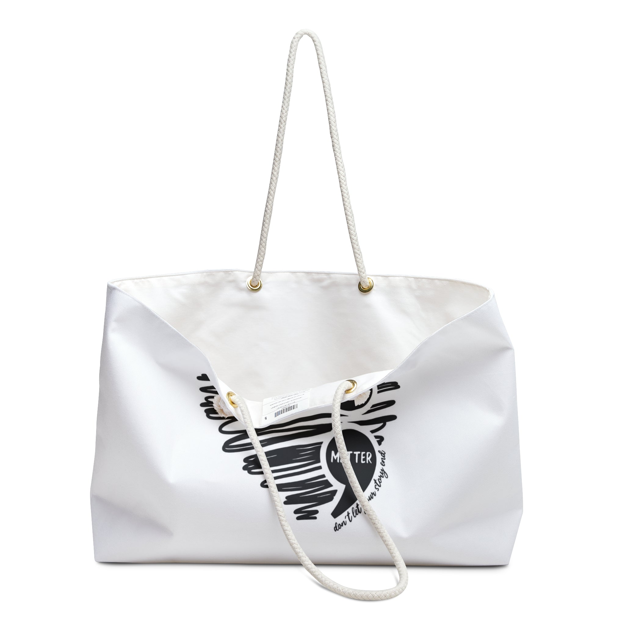 You Matter Heart Weekender Bag — Inspirational Travel Tote