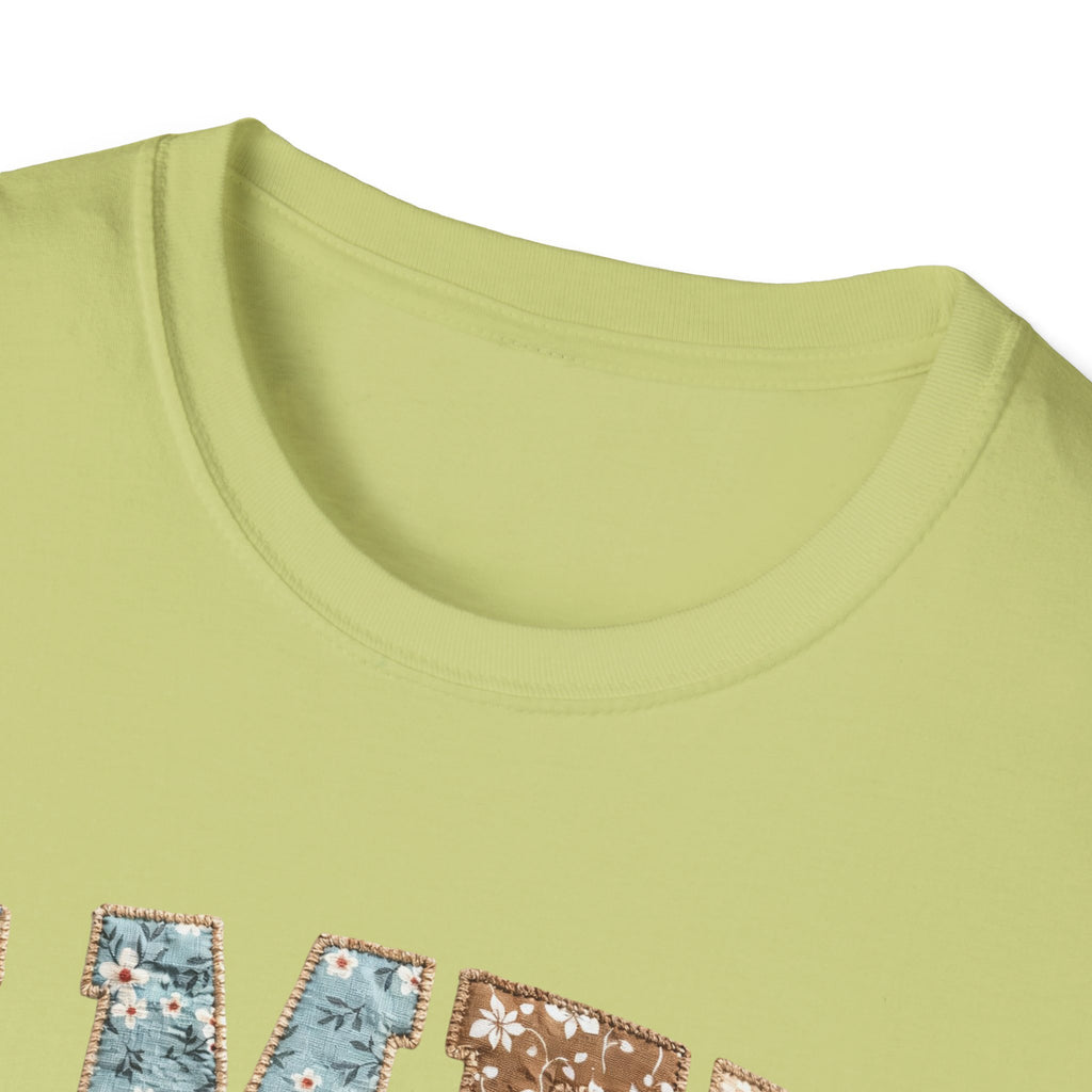 Amen Floral T-Shirt — Vintage Patchwork Faith Tee