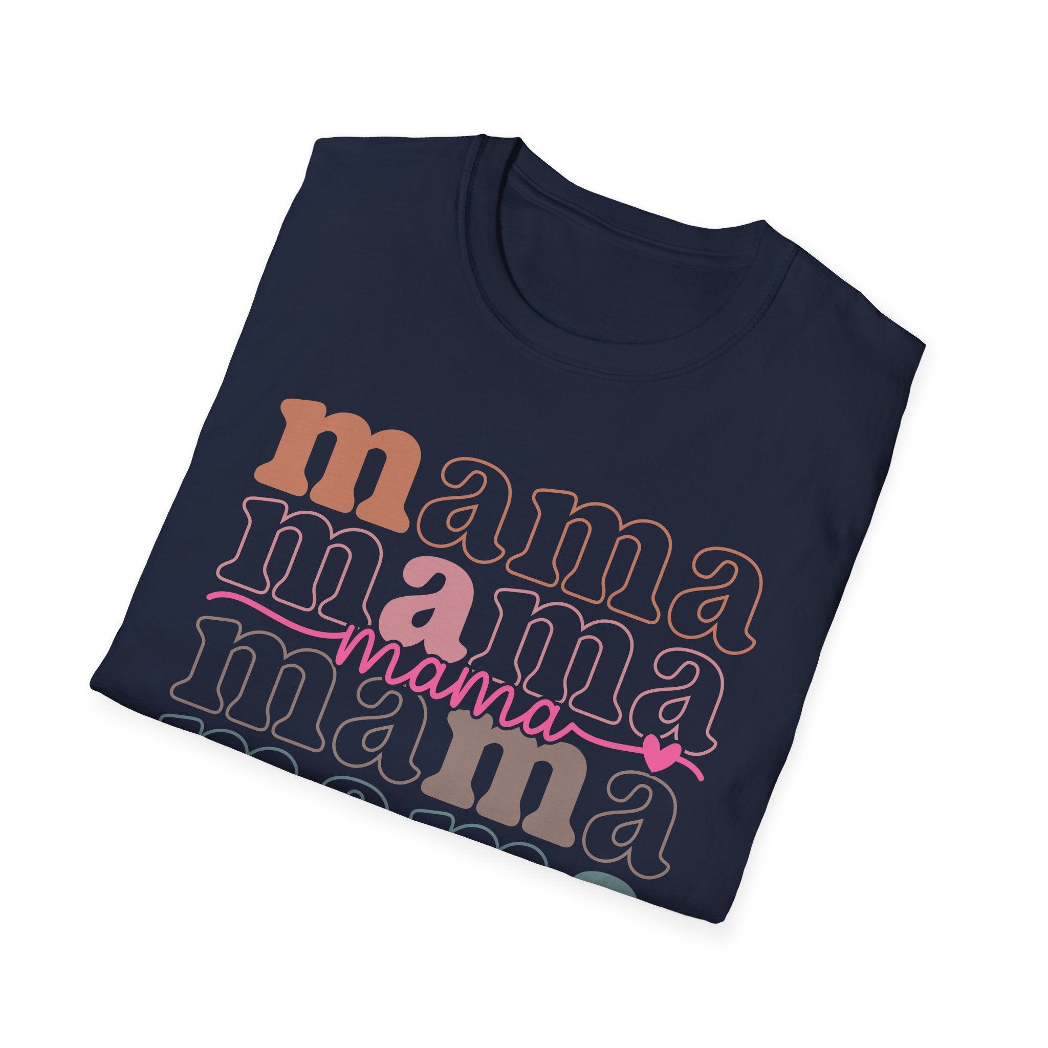 Mama Retro Stack T-Shirt — Feminine Mother’s Day Tee